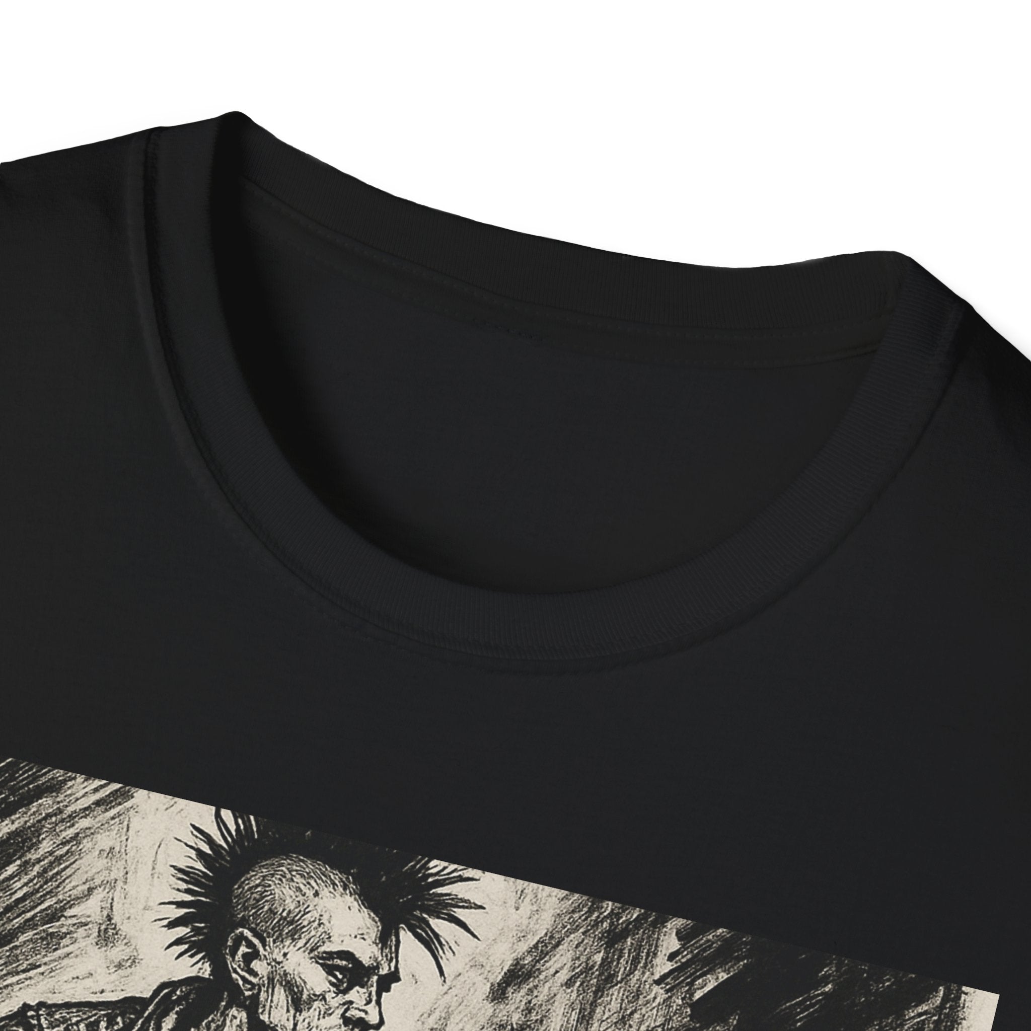 Punk Biker Illustration T-Shirt