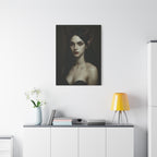 Gothic Art Canvas Print, Demon Aesthetic Home Decor, Dark Fantasy Wall Art, Witchy Room Decoration, Unique Gift for Halloween, Edgy Art