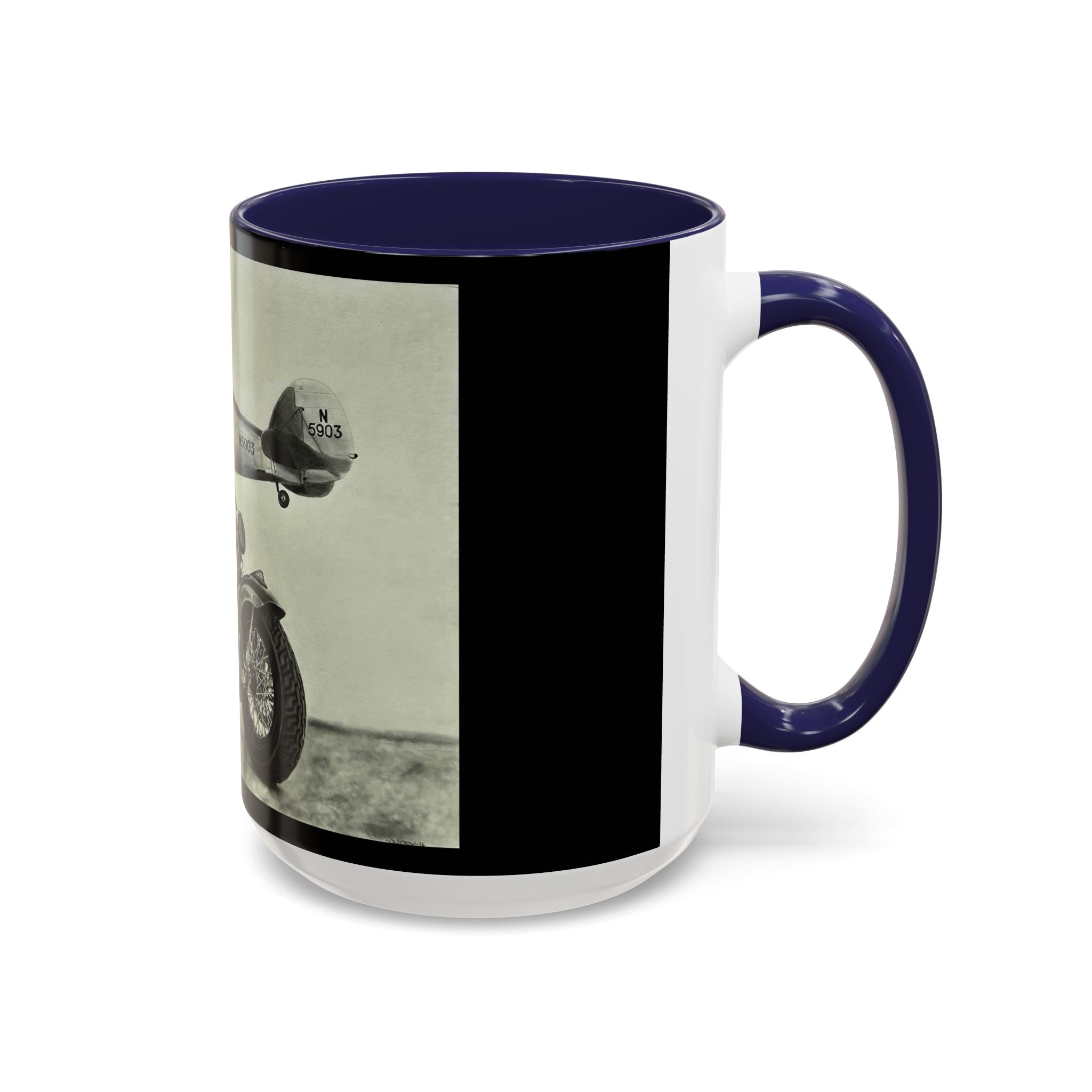 17 Retro Motorcycle & Airplane Coffee Mug
