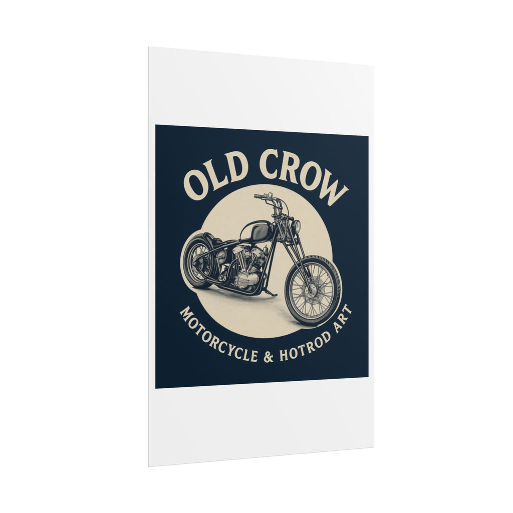 Old Crow Rolled Poster, Retro Wall Decor