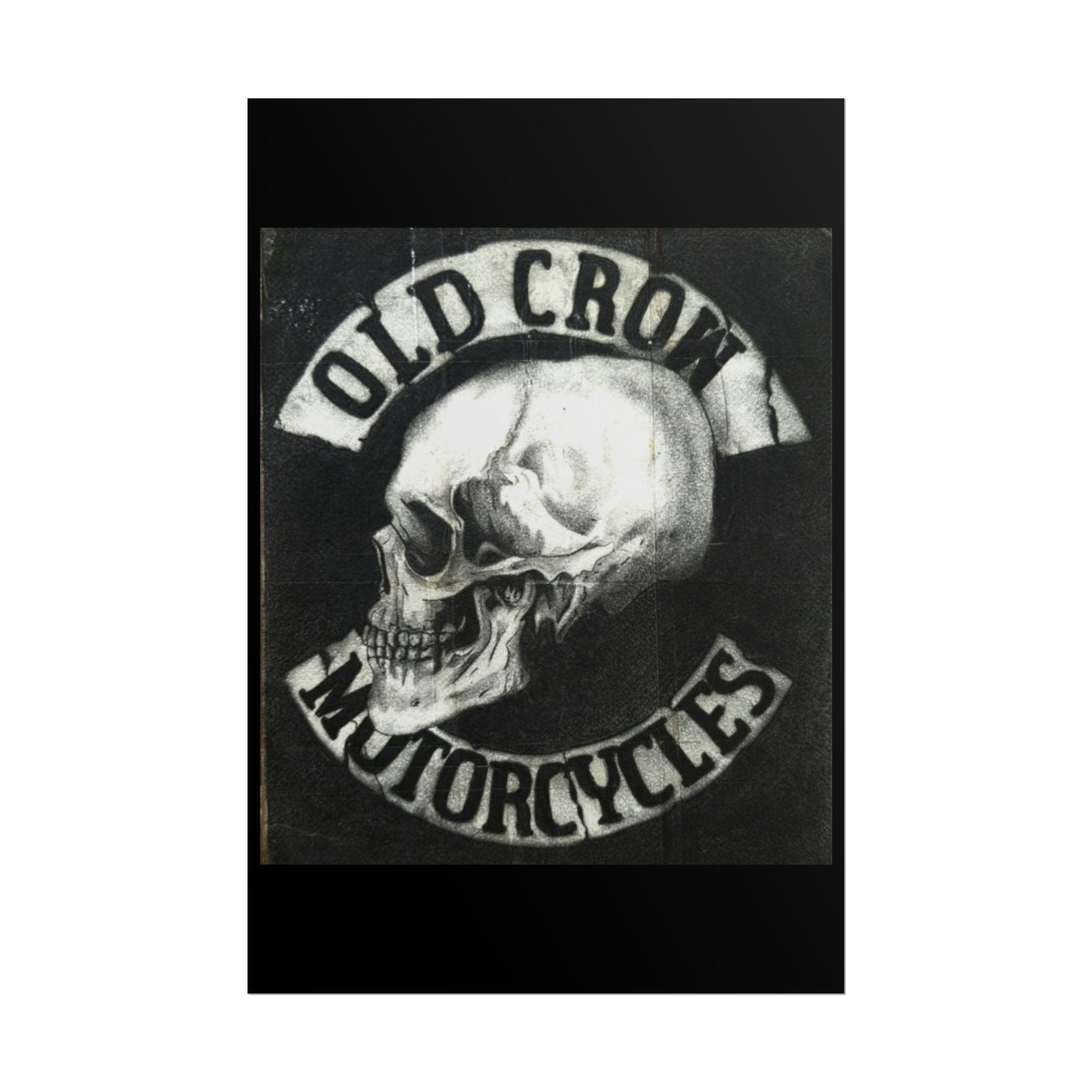 Vintage Motorcycle Skull Rolled Posters