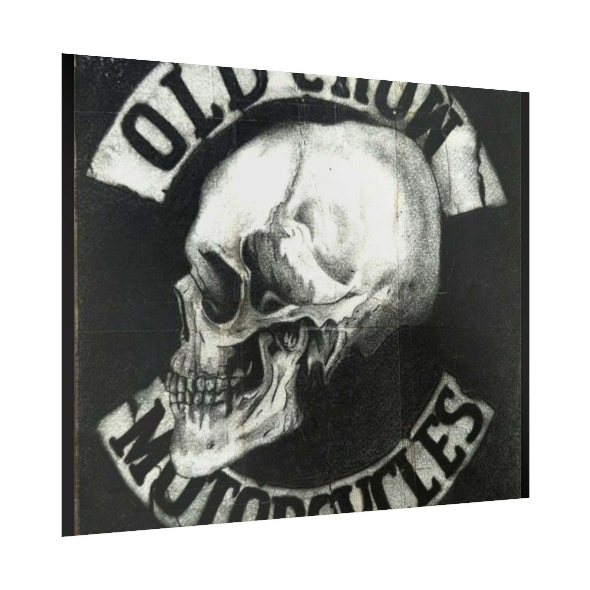 Vintage Motorcycle Skull Rolled Posters