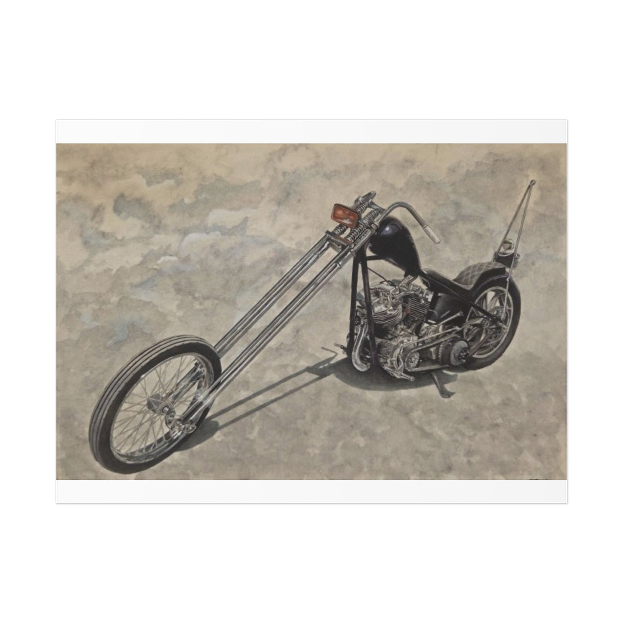 Forked Lightning Motorcycle Poster