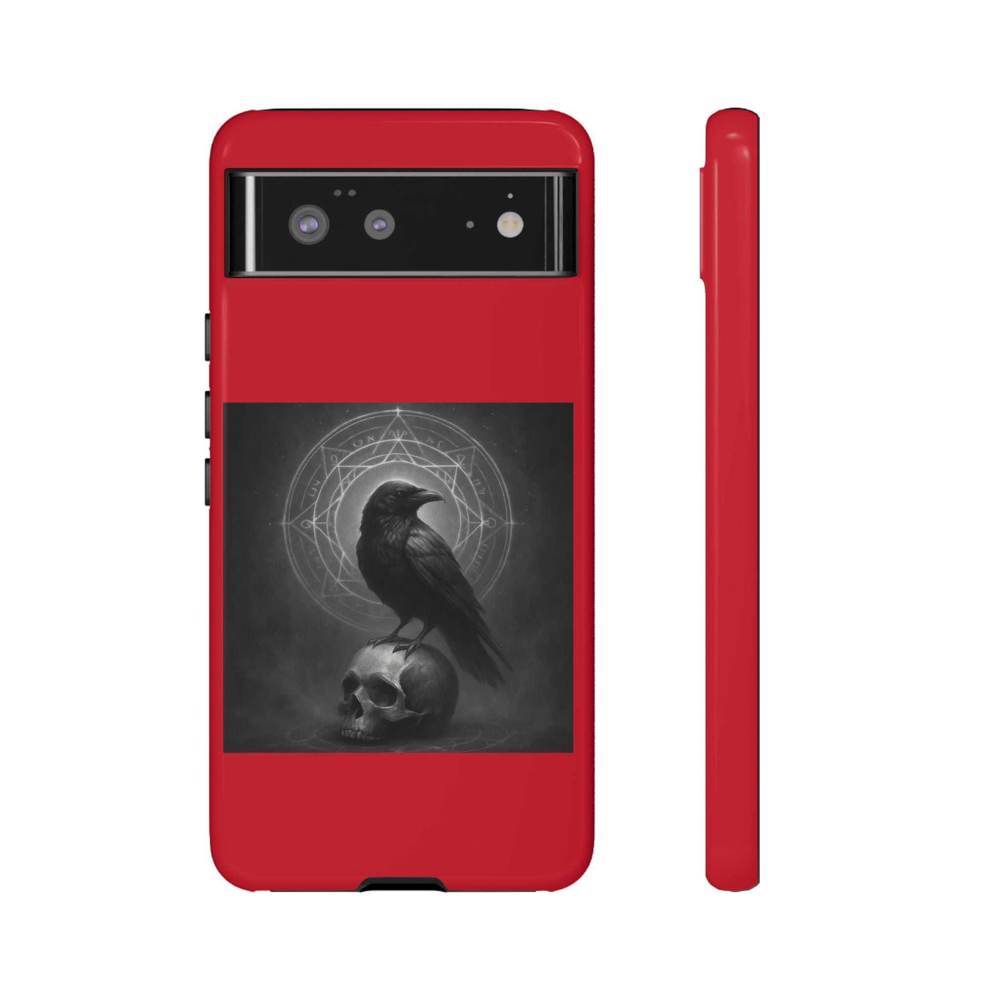 Occult Raven Sigil & Skull Art Cases