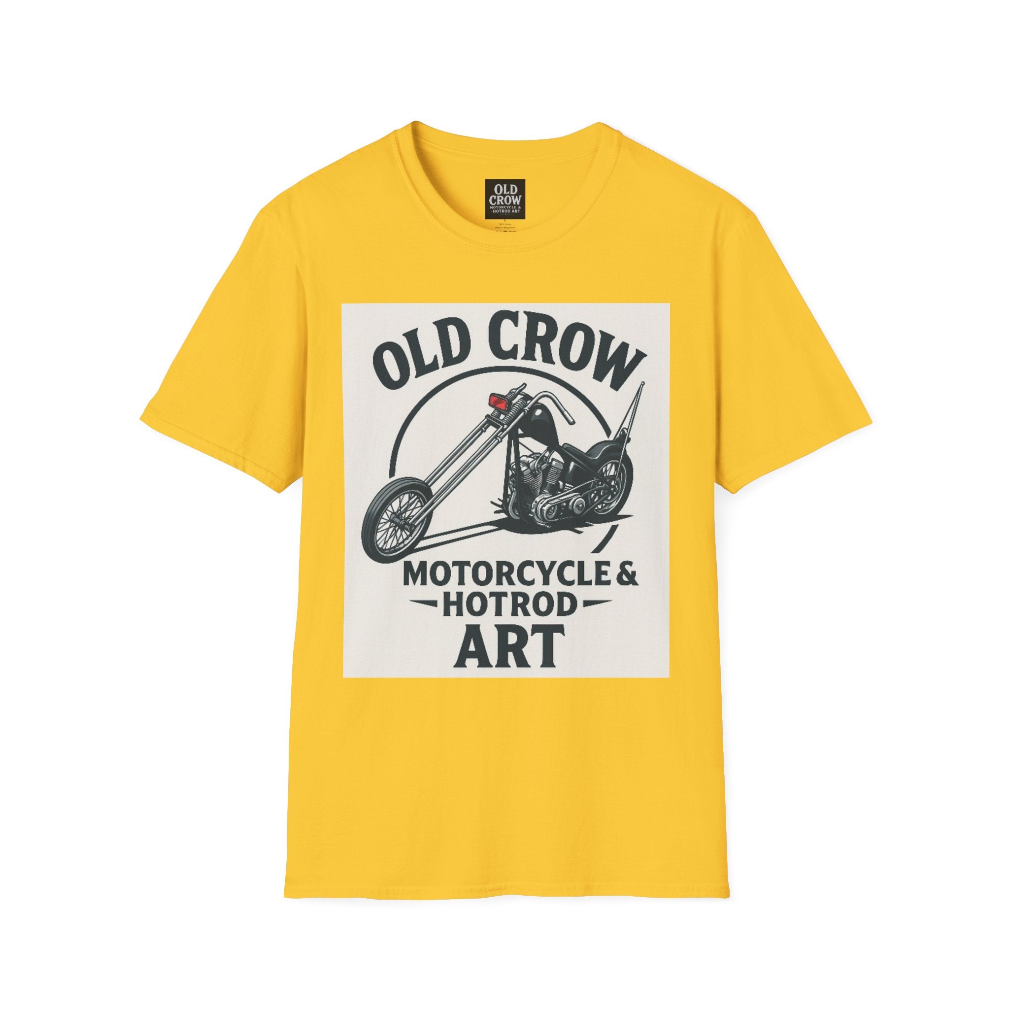 Old Crow Long Fork Chopper Sticker T-Shirt