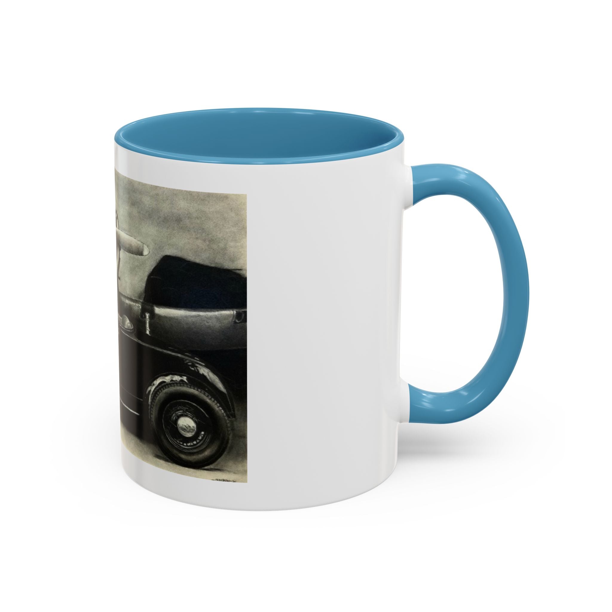 Vintage Airplane Accent Coffee Mug