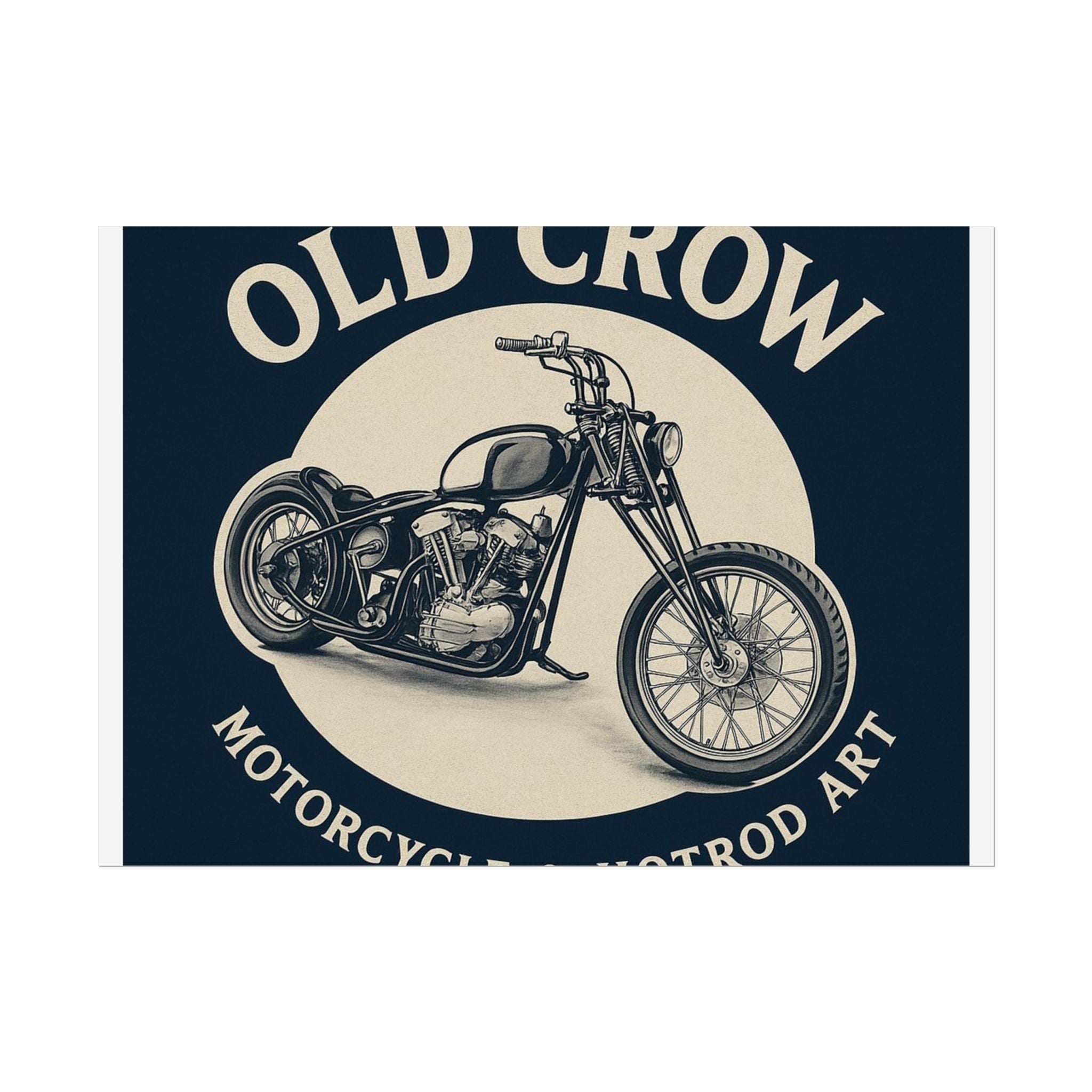 Old Crow Rolled Poster, Retro Wall Decor