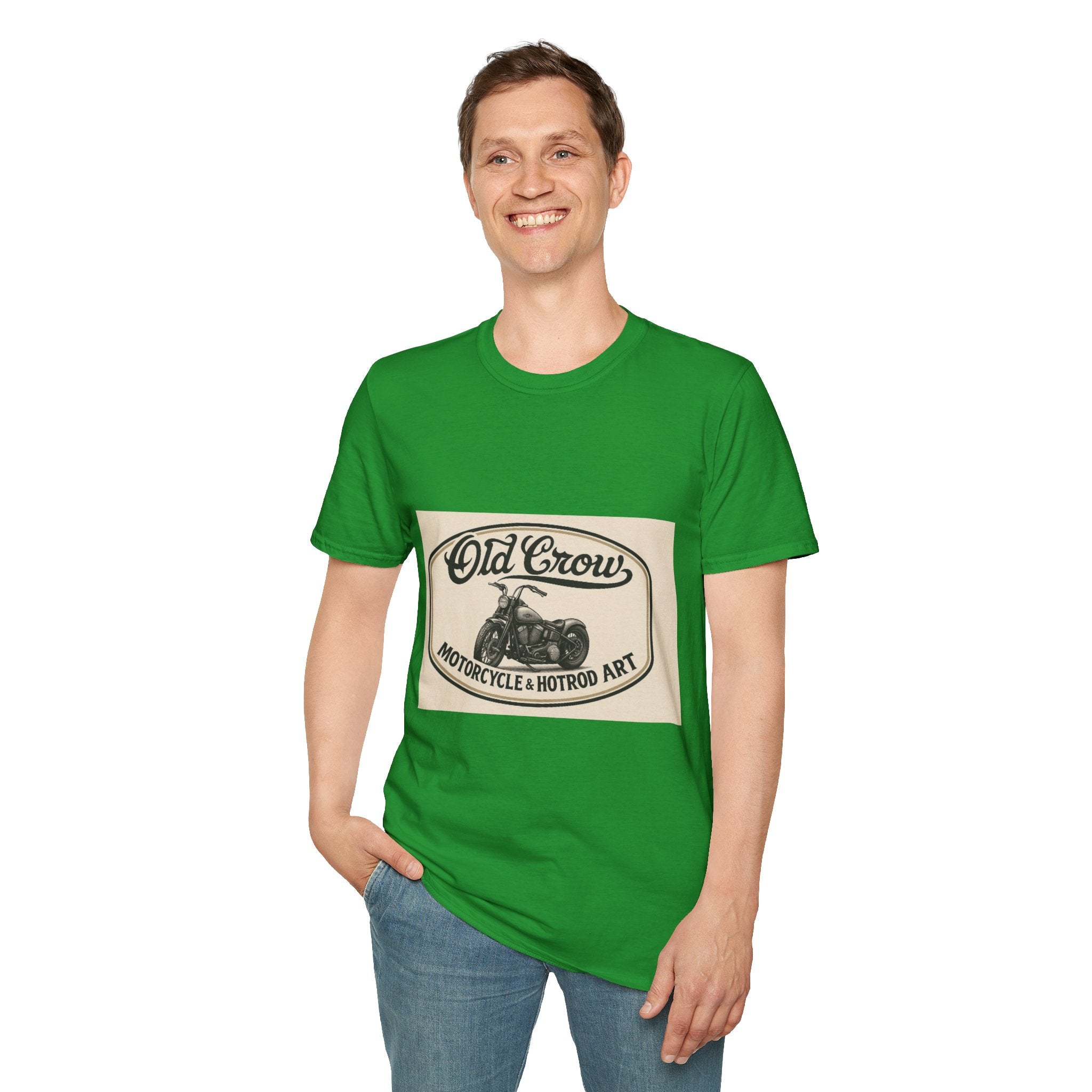 Retro Biker Life Old Crow Shop Sign T-Shirt