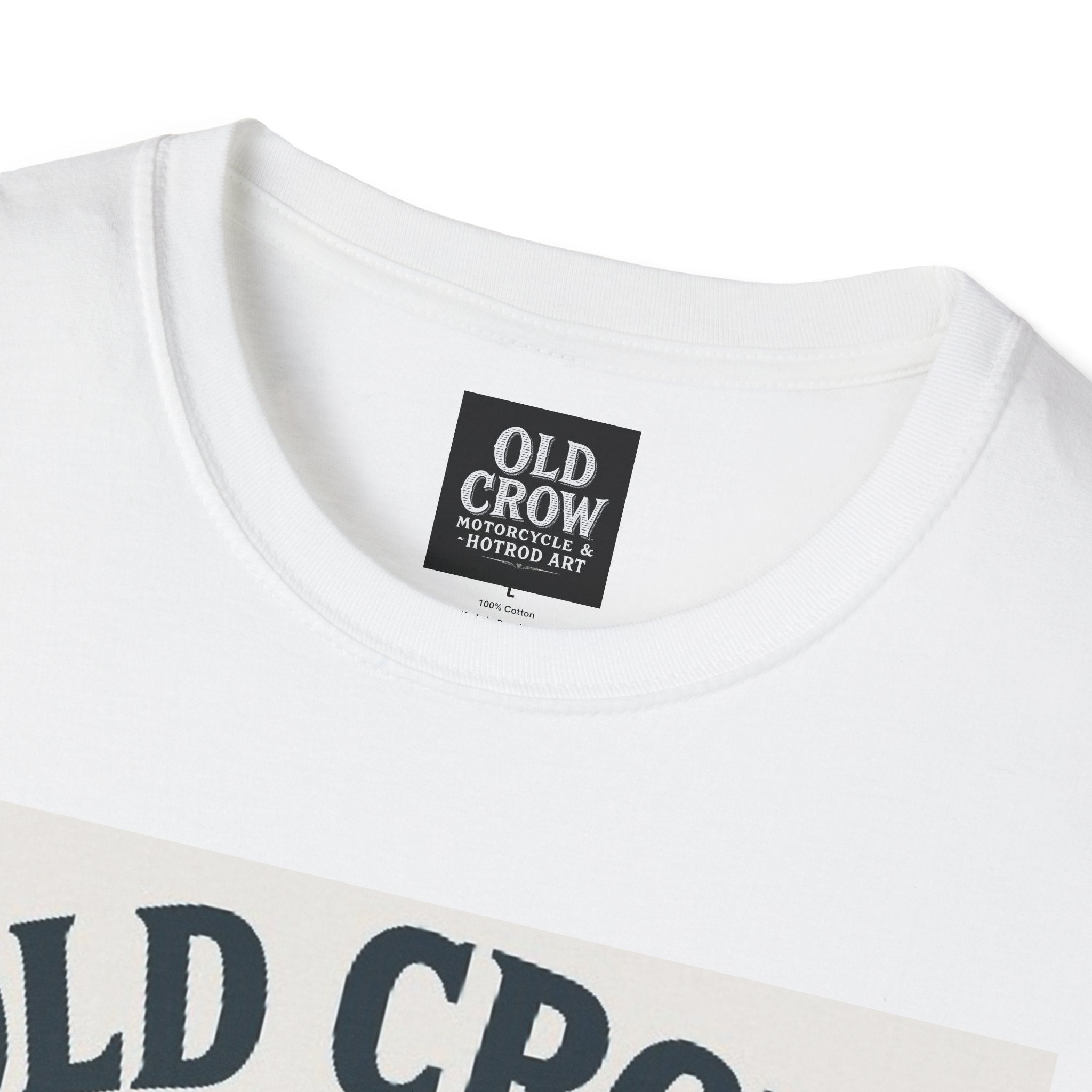 Old Crow Long Fork Chopper Sticker T-Shirt