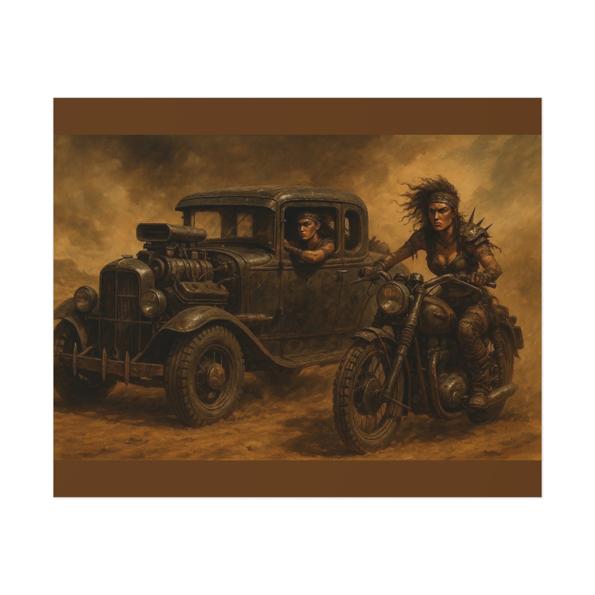Full Throttle Fury Art Print, Uncoated Poster for Home Decor