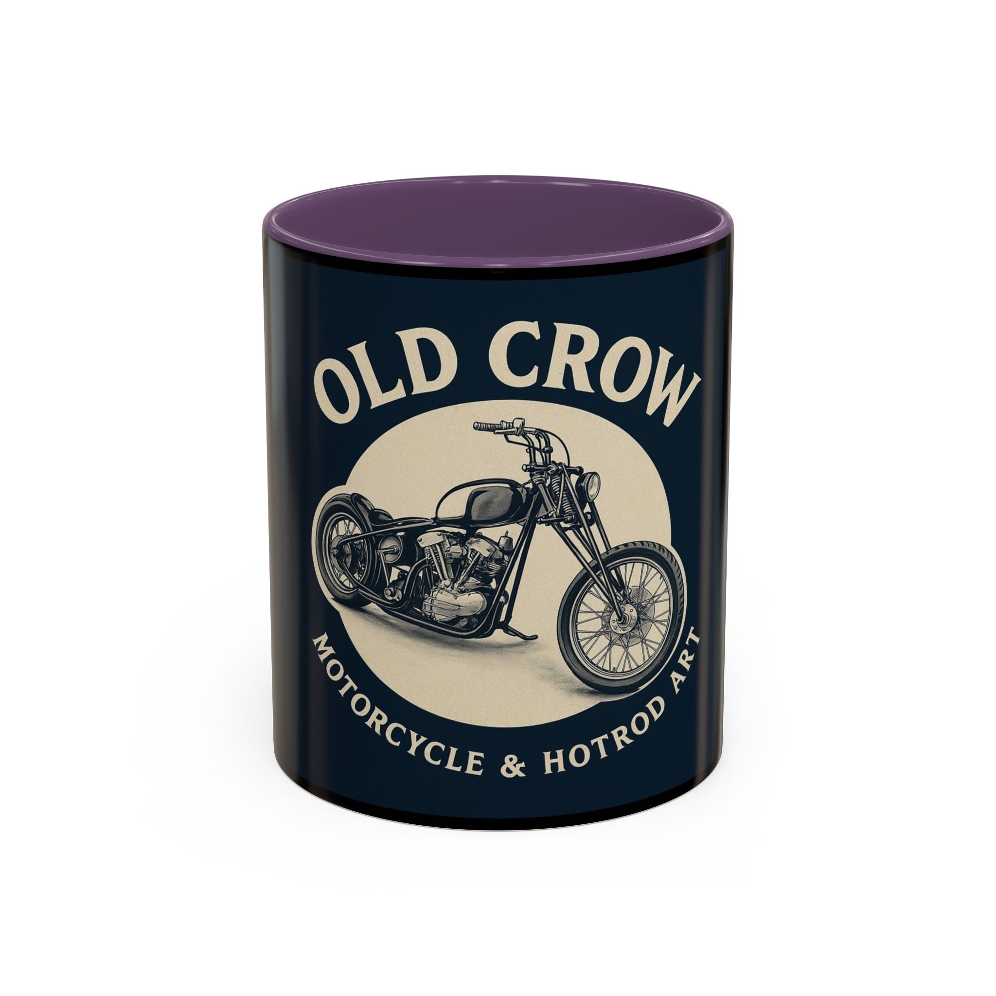 4 Old Crow Motorcycle Art Coffee Mug