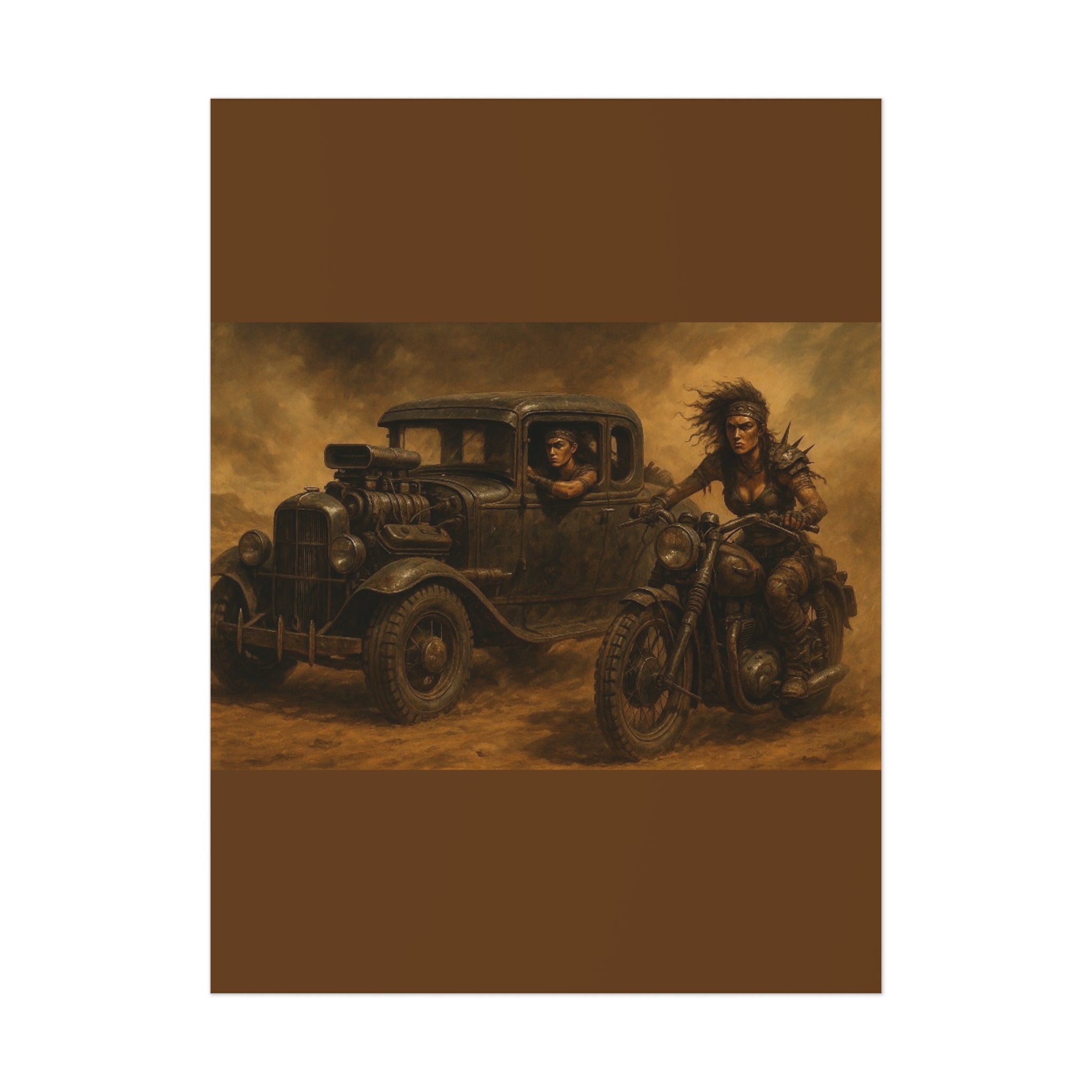 Full Throttle Fury Art Print, Uncoated Poster for Home Decor