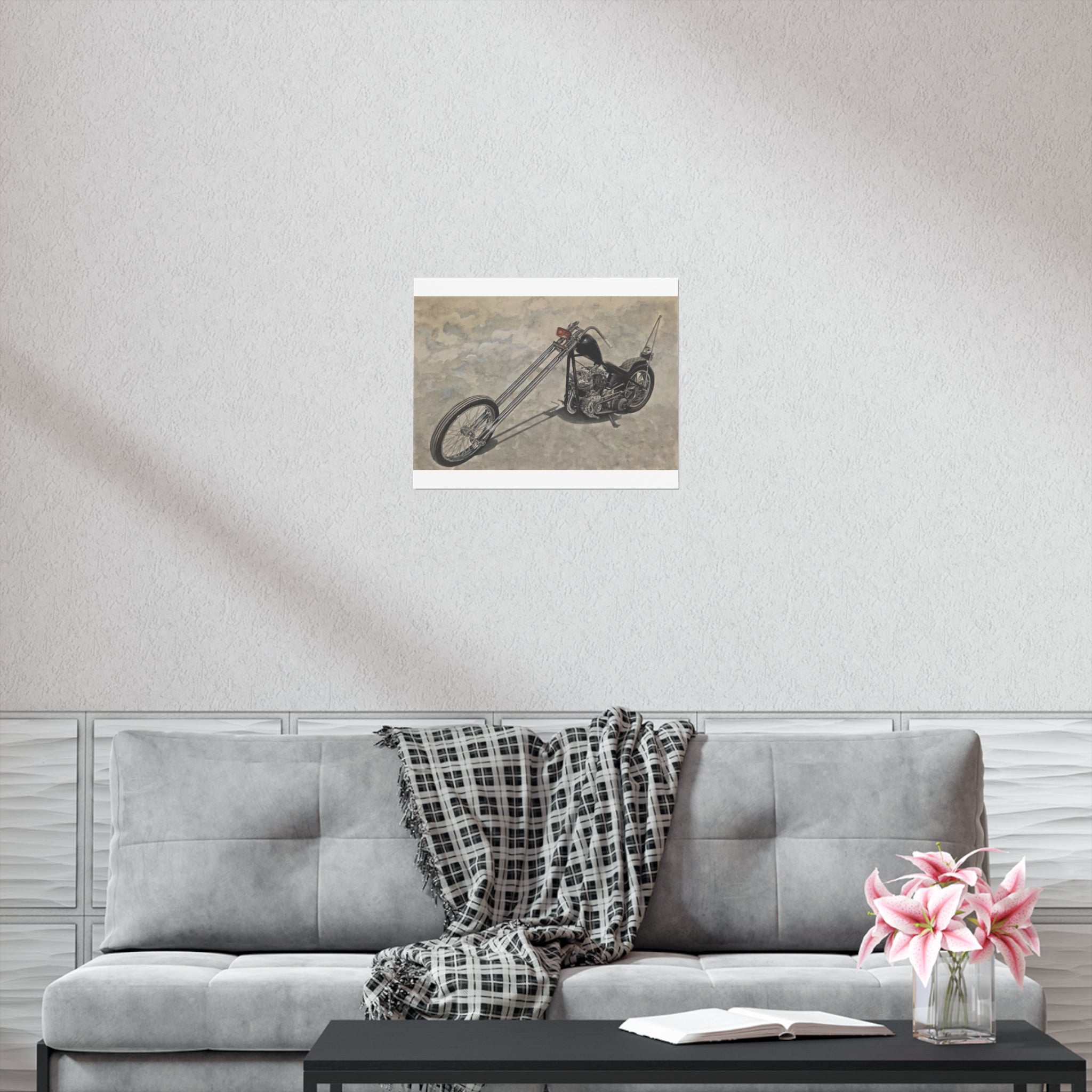 Forked Lightning Motorcycle Poster