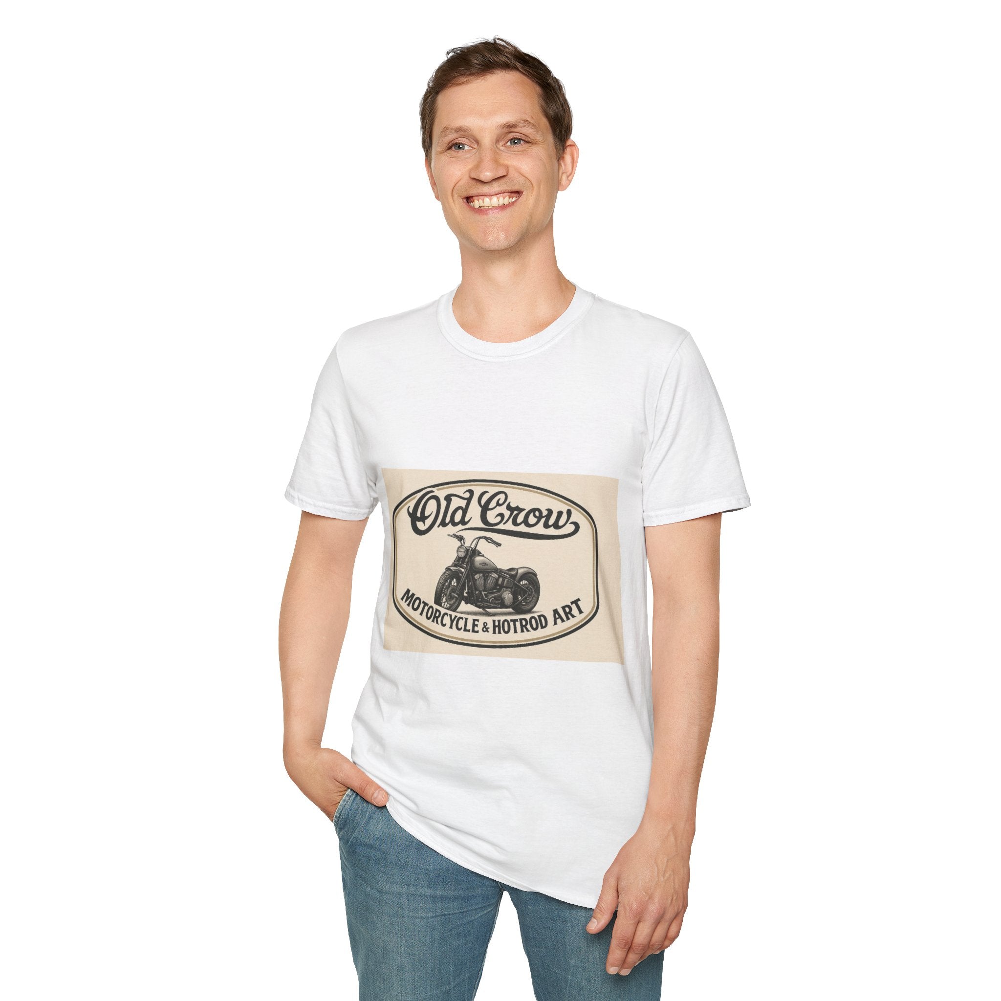Retro Biker Life Old Crow Shop Sign T-Shirt