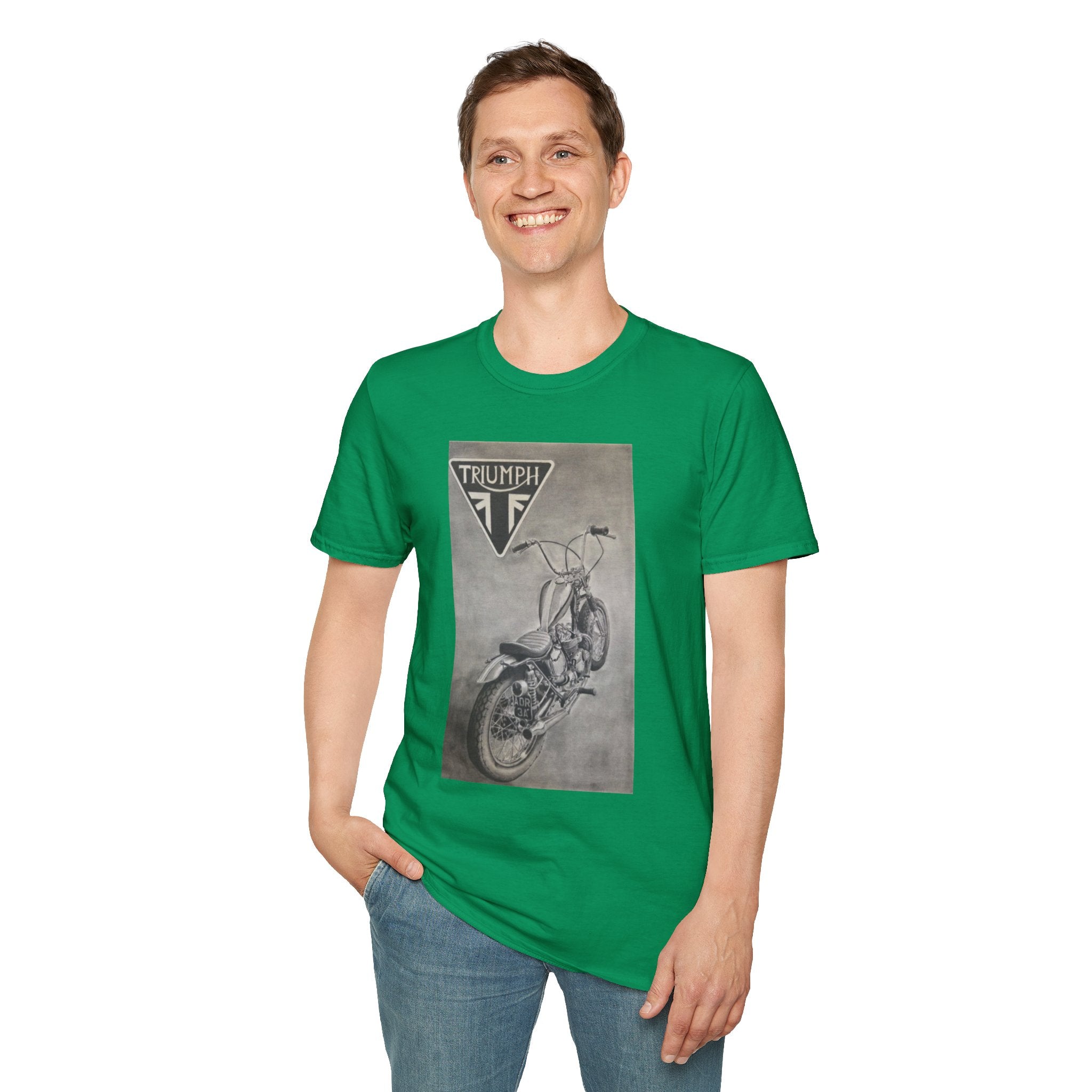 Retro Triumph Chopper Softstyle T-Shirt