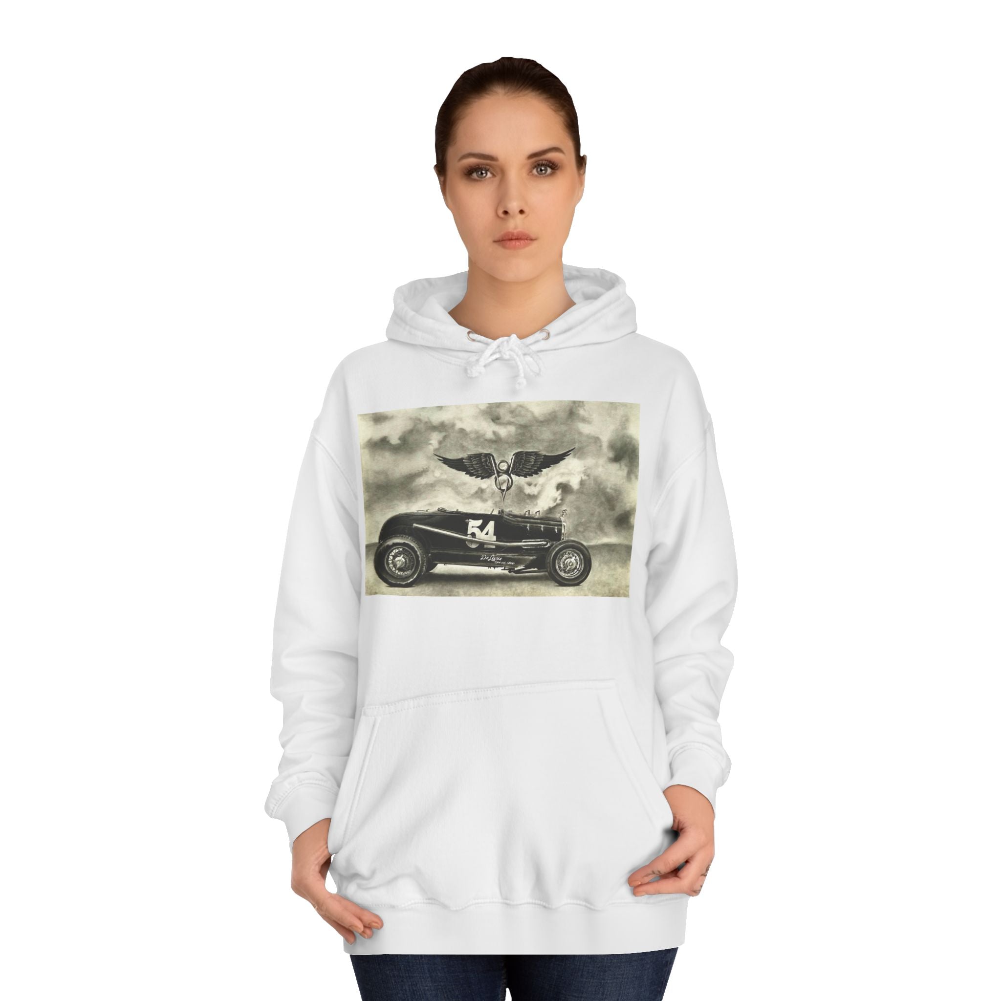 No. 54 Winged Hotrod Hoodie