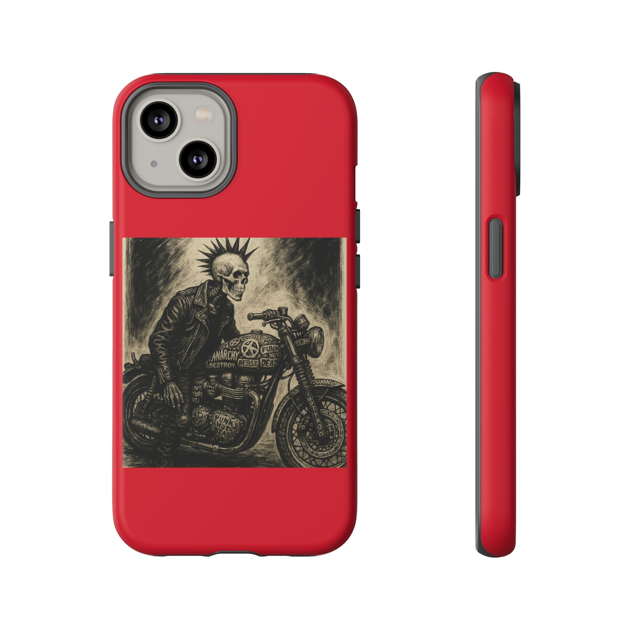 Gothic Punk Biker Skeleton Cases
