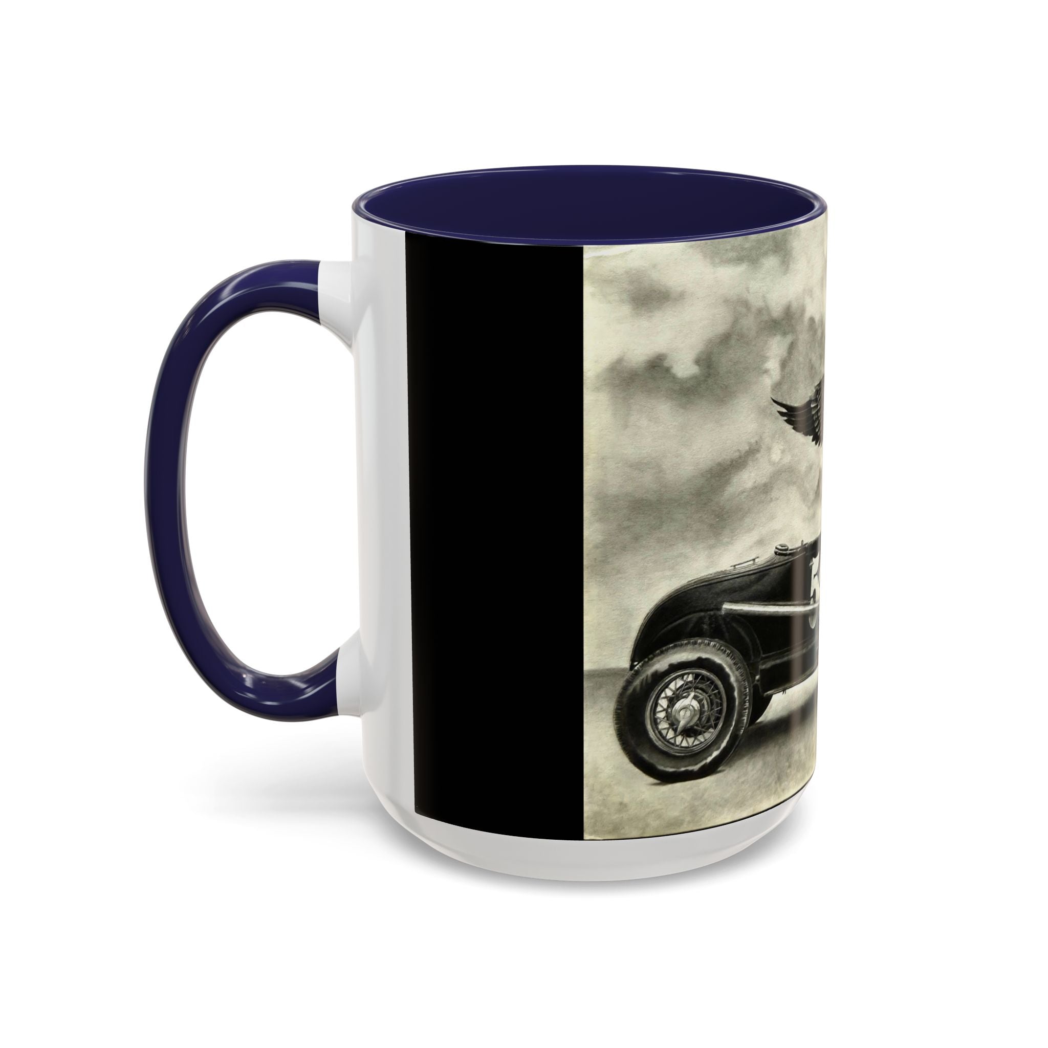 8 Vintage Racing Accent Coffee Mug
