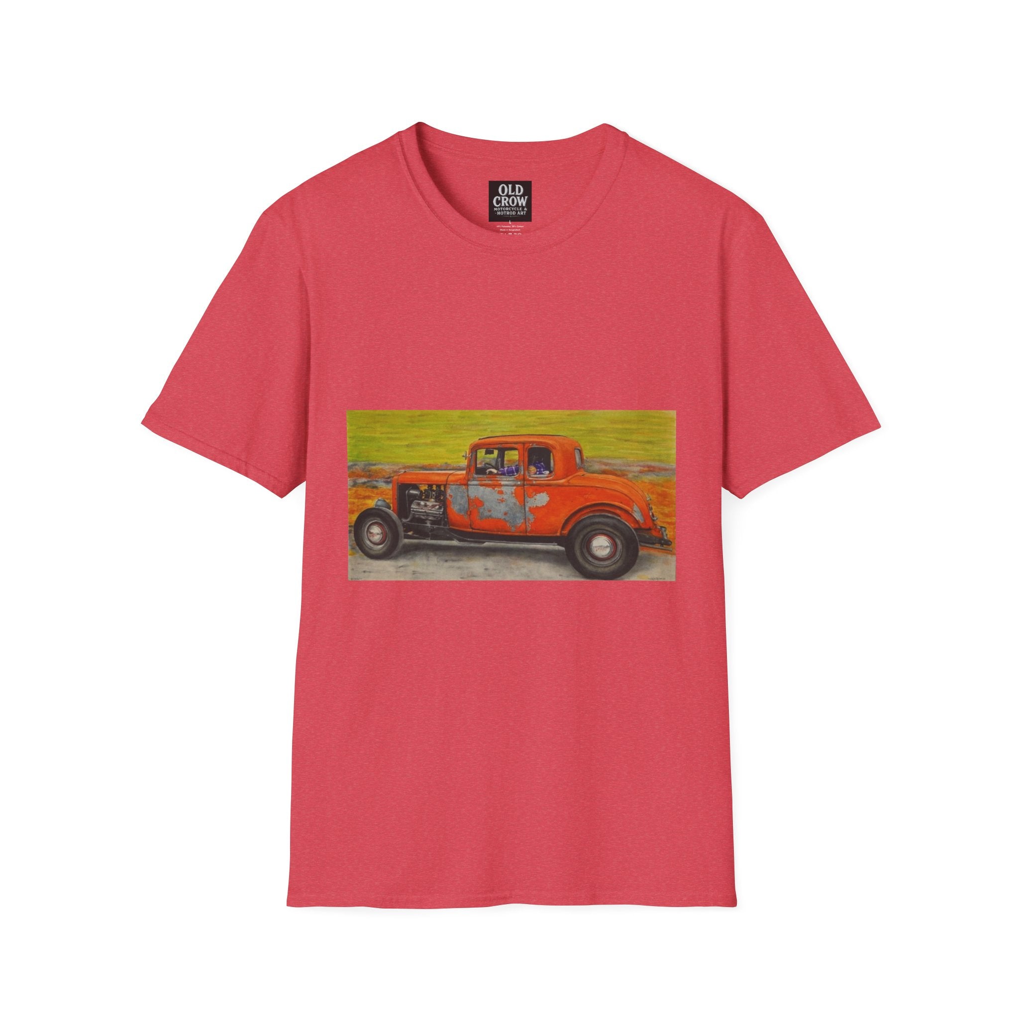 Vintage Hotrod in Motion Softstyle T-Shirt, " Book'n"