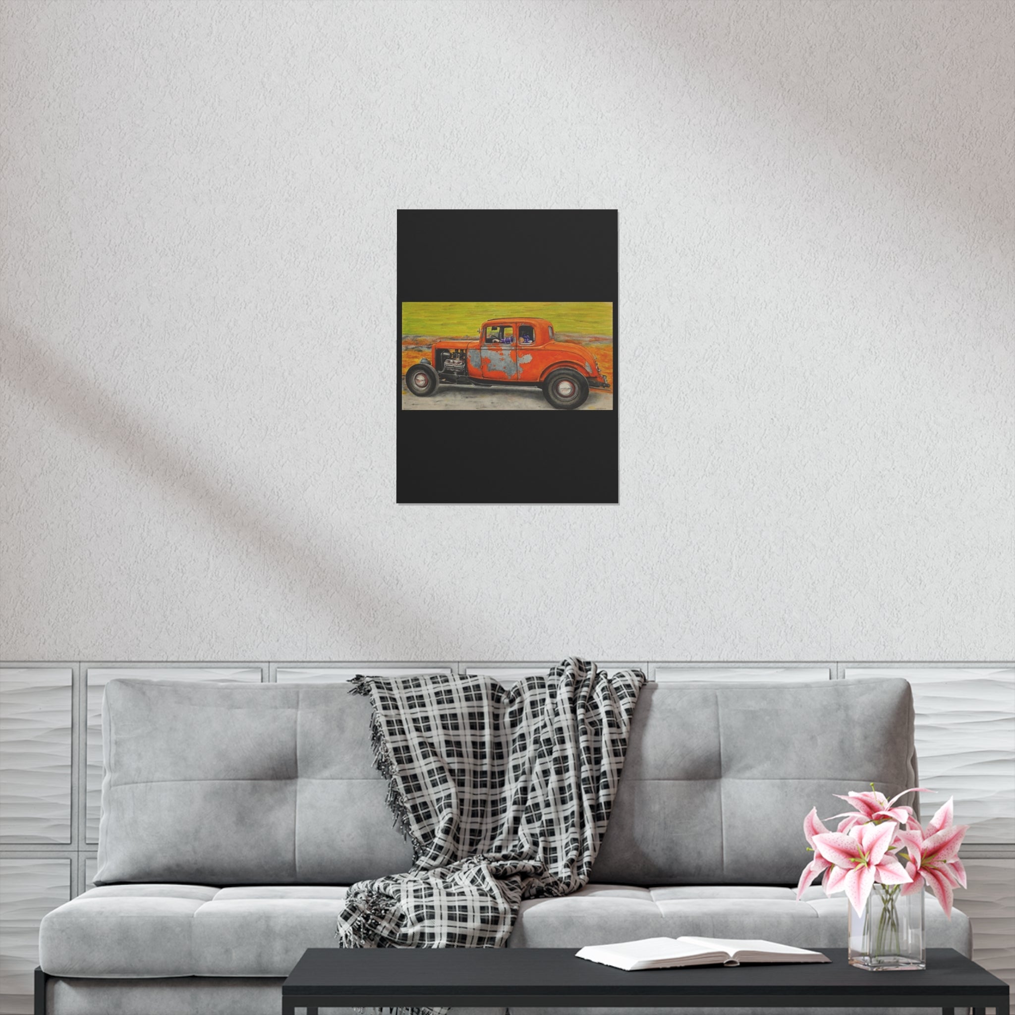 Old Crow Rust Runner Car Art Poster