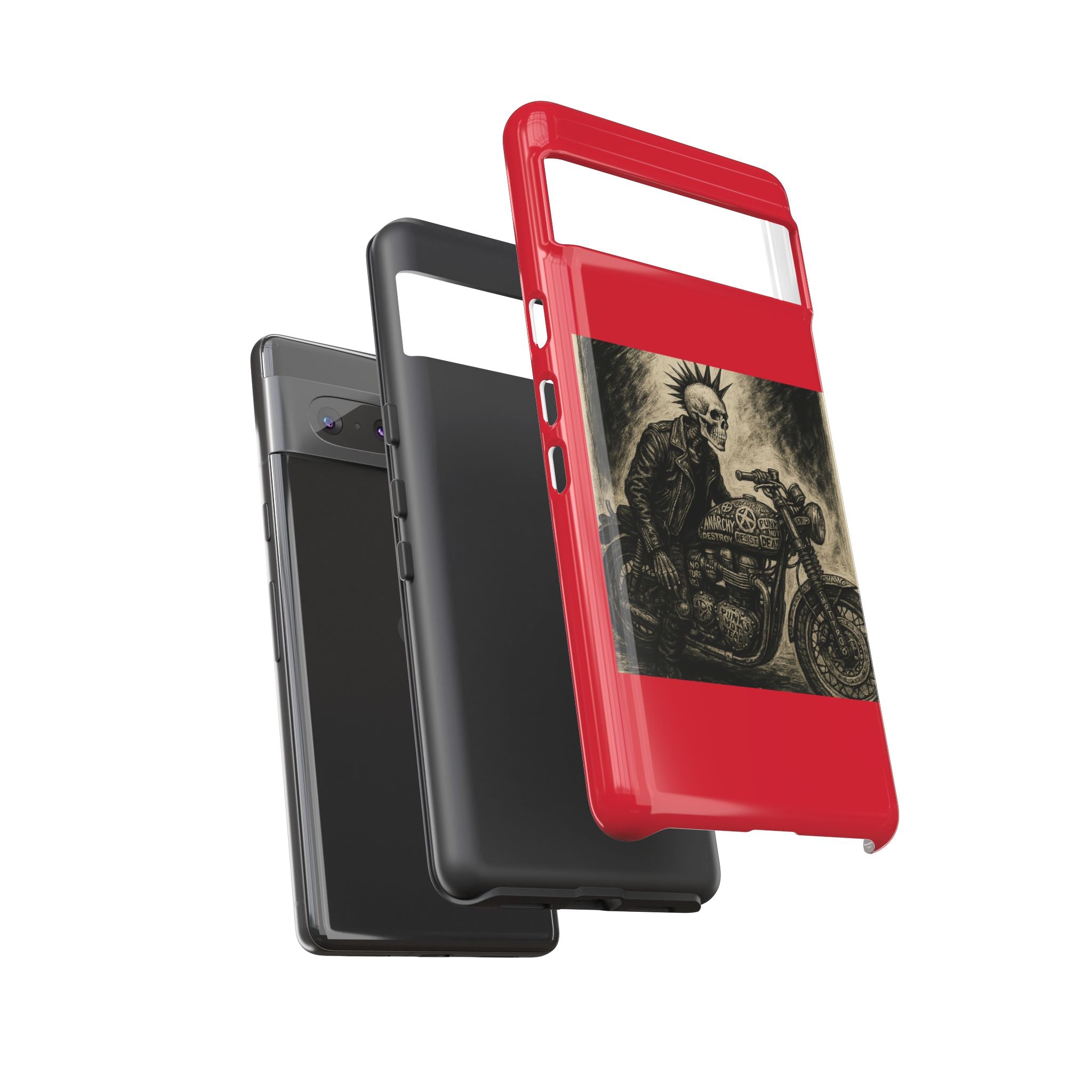 Gothic Punk Biker Skeleton Cases