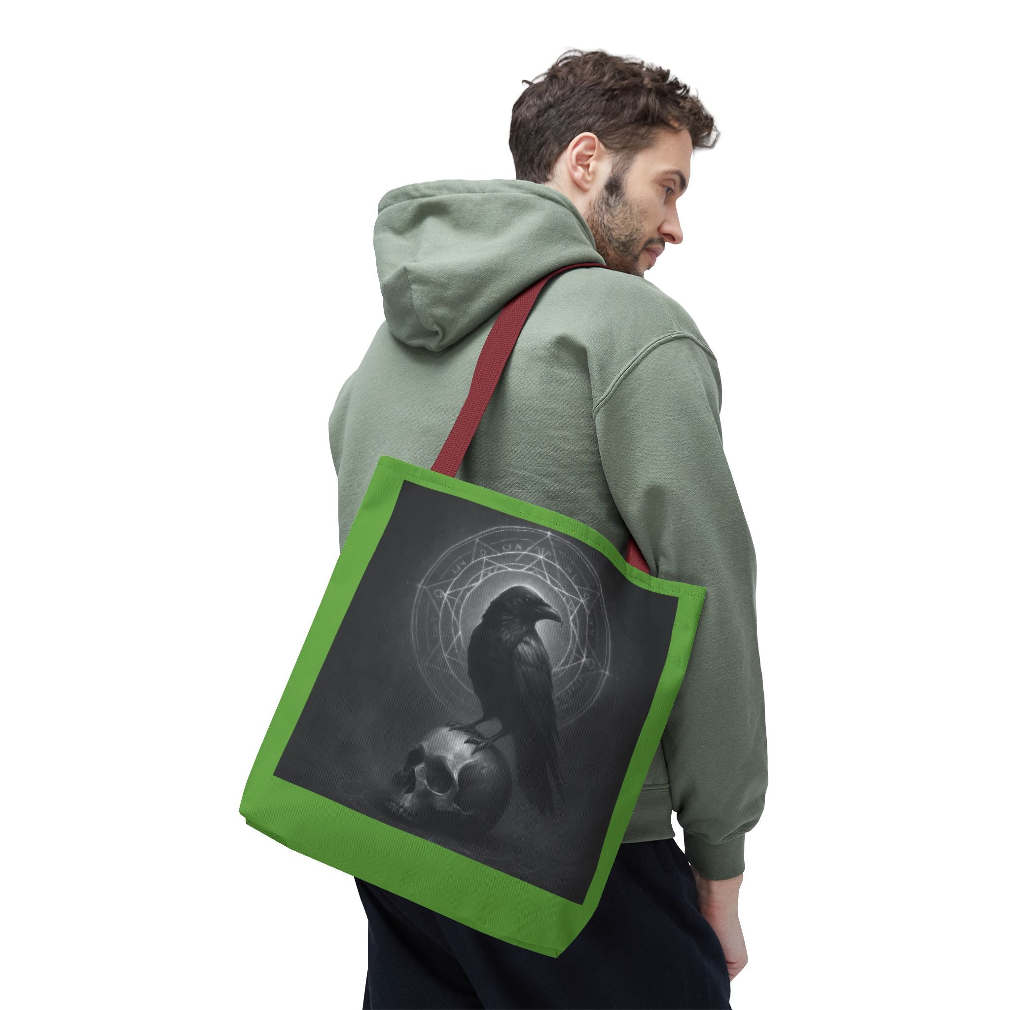 Black Raven & Skull Magic  Tote Bag