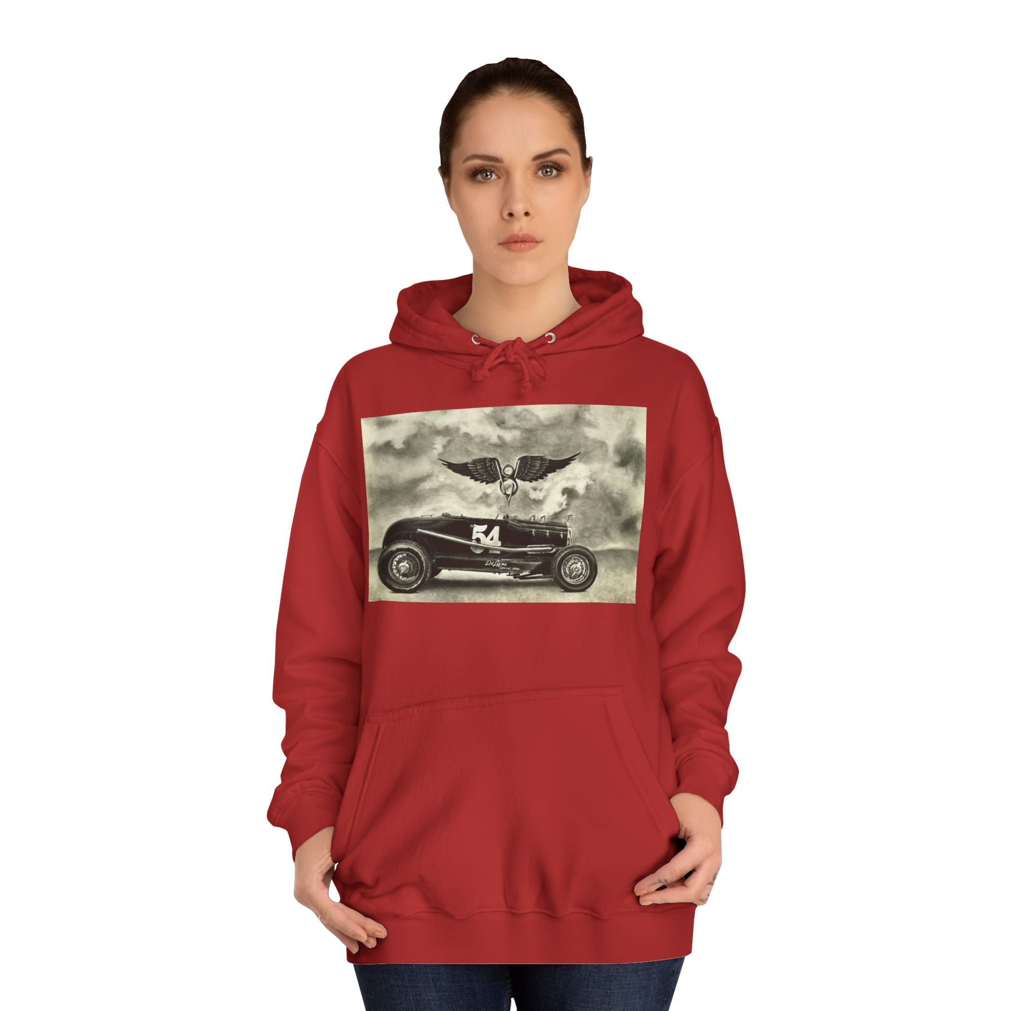 No. 54 Winged Hotrod Hoodie