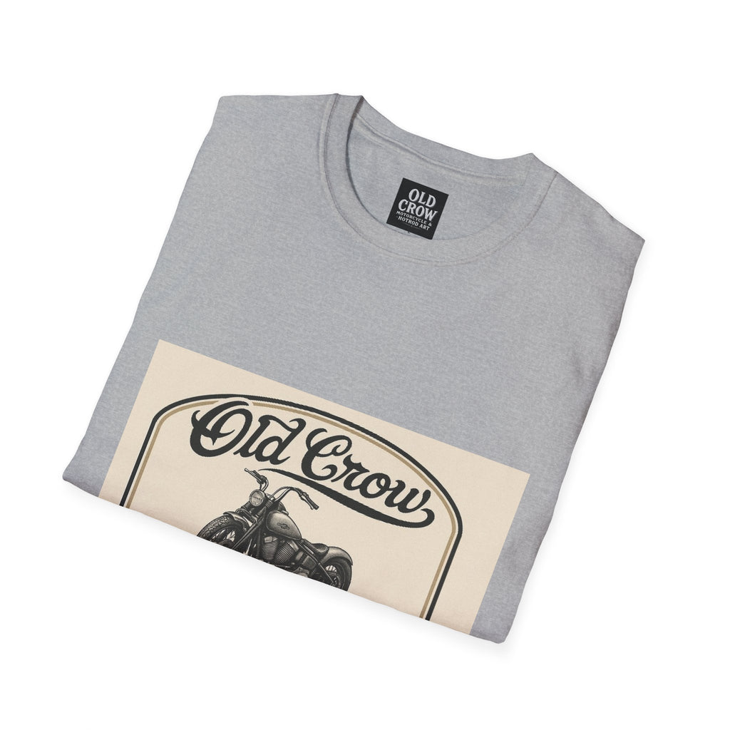 Retro Biker Life Old Crow Shop Sign T-Shirt