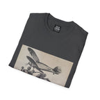 Aviation and Motorcycle Heritage Print  T-Shirt
