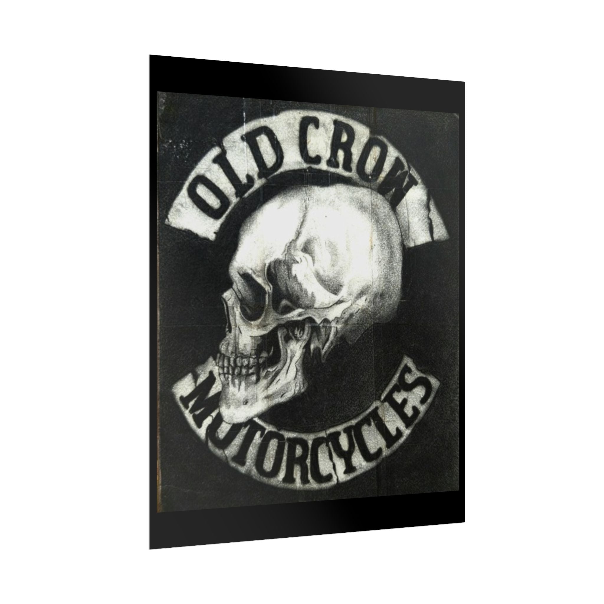 Vintage Motorcycle Skull Rolled Posters