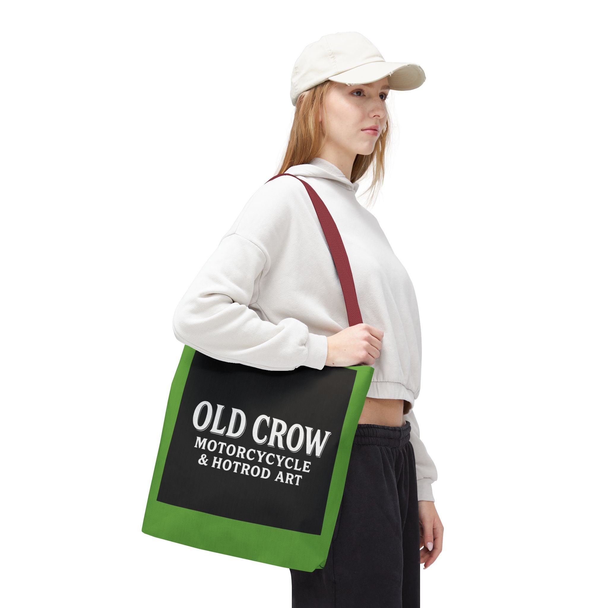 Old Crow Motorcycle & Hotrod Tote Bag