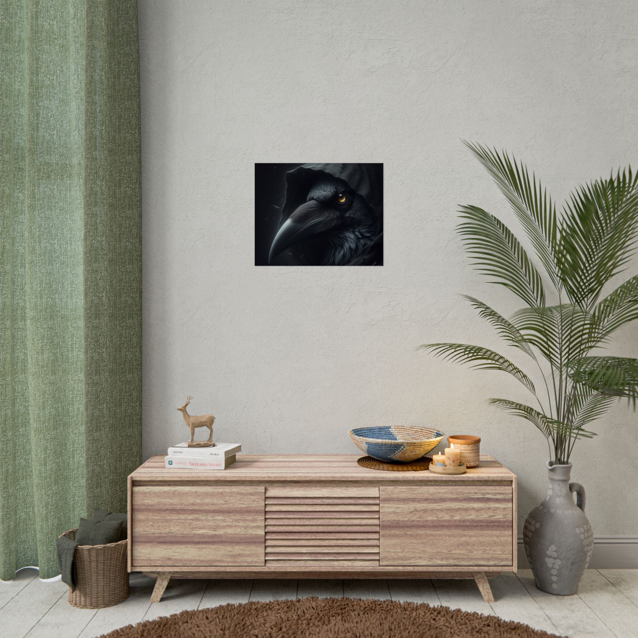 Dark Raven Hooded Rolled Poster