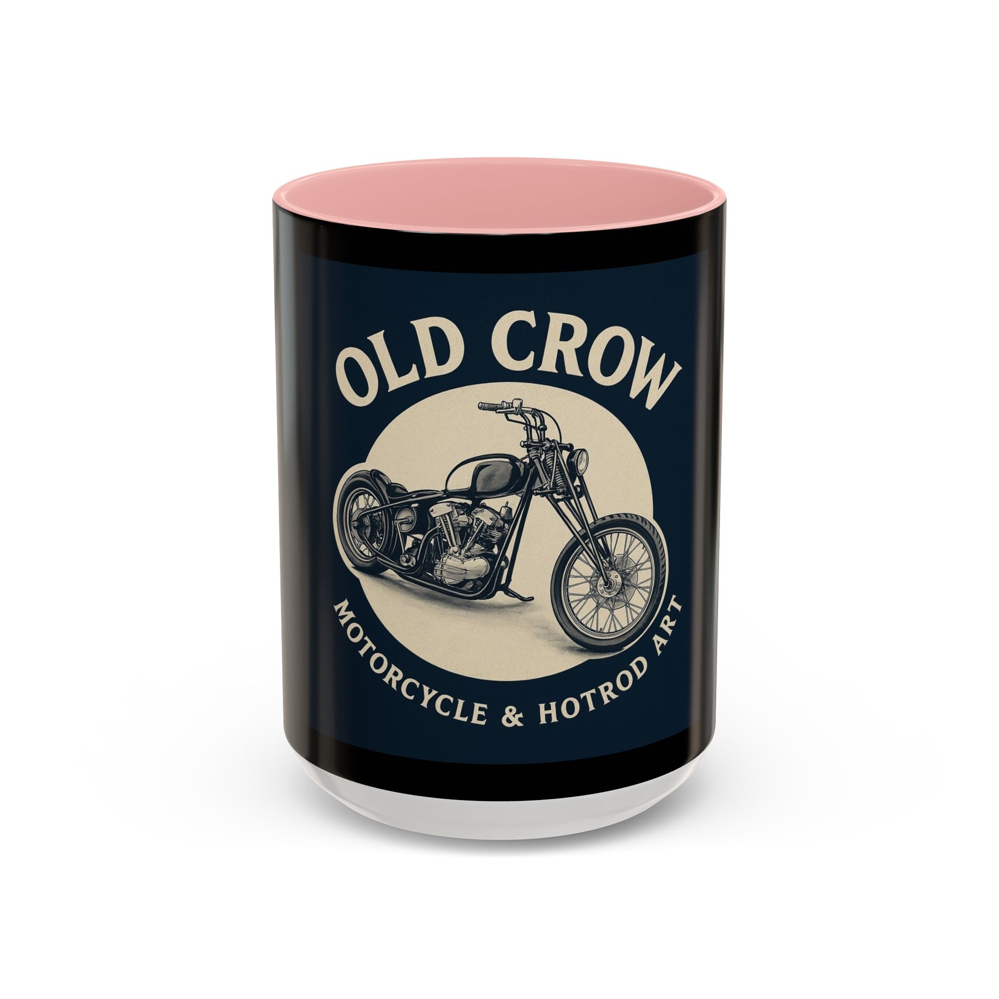 4 Old Crow Motorcycle Art Coffee Mug