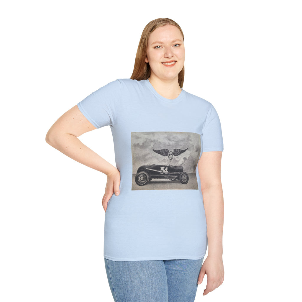 Hotrod Racer No. 54 Softstyle T-Shirt