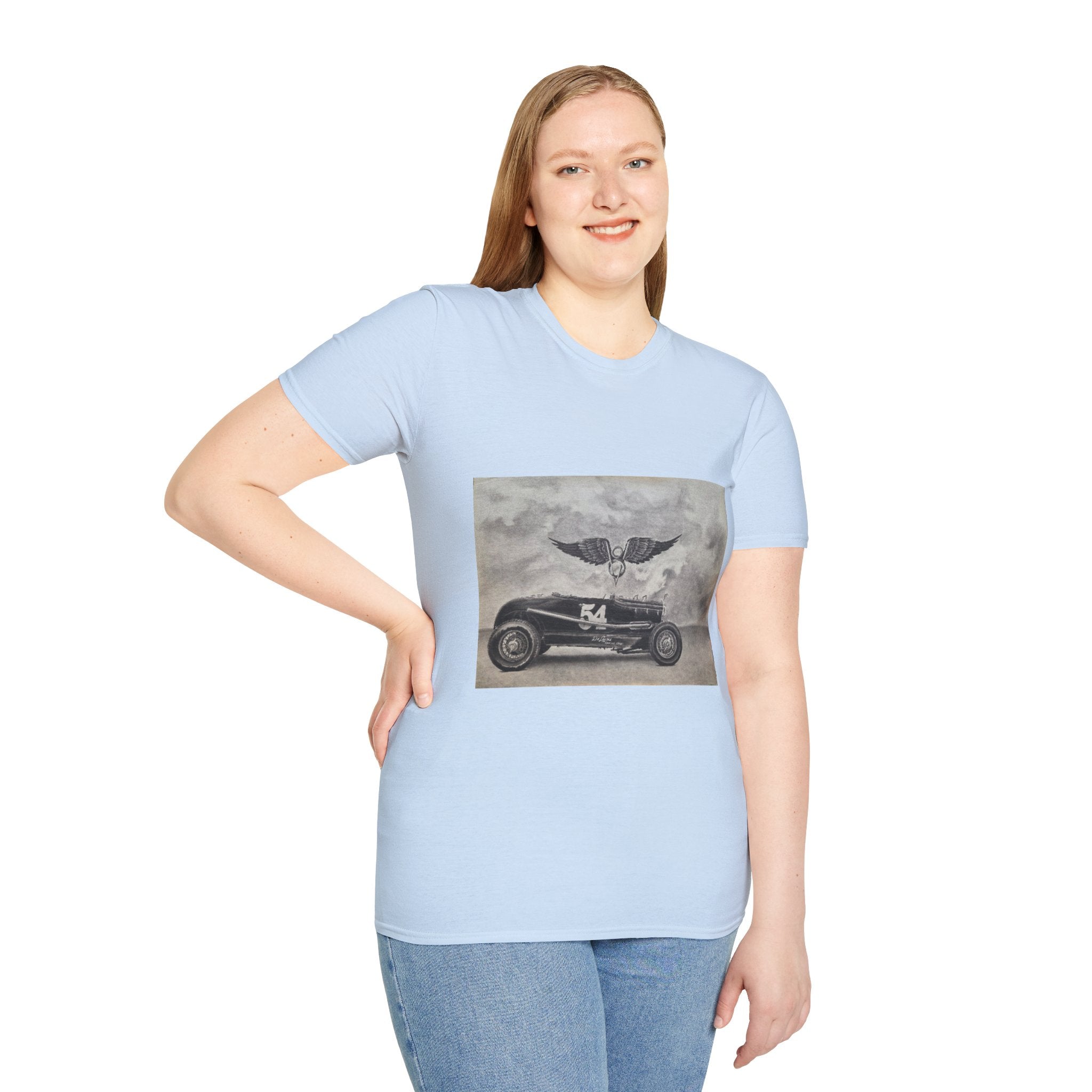 Hotrod Racer No. 54 Softstyle T-Shirt