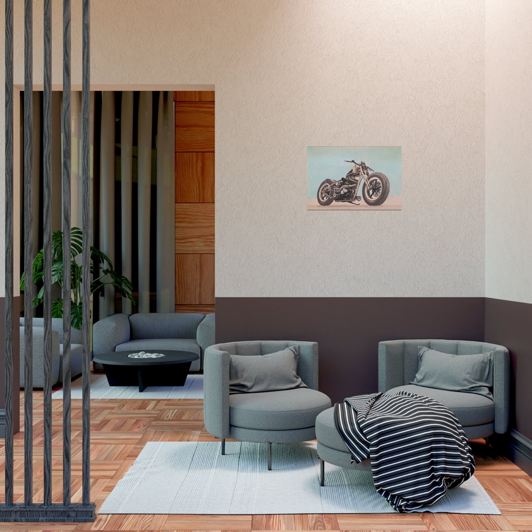 Chopper Soul, Open Sky Motorcycle Art Print