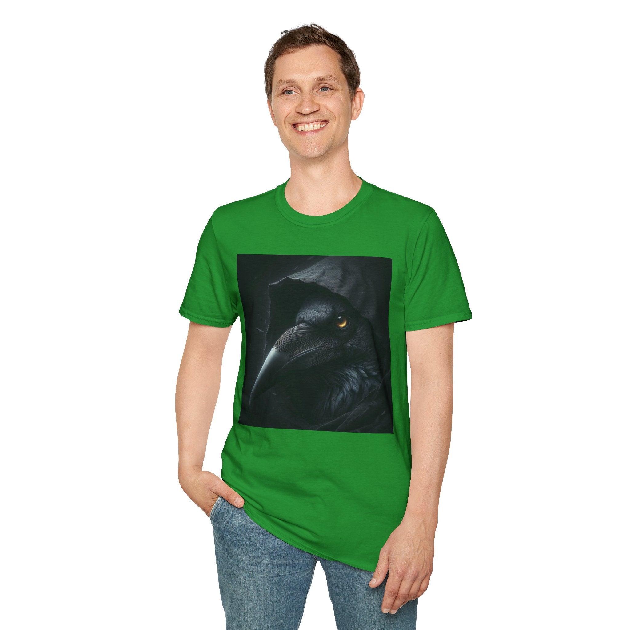 Mystical Crow in Hood T-Shirt