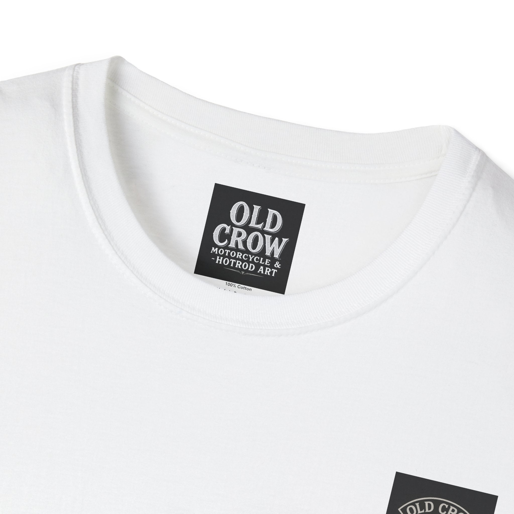 Biker  Emblem T-Shirt, Old Crow Motorcycles