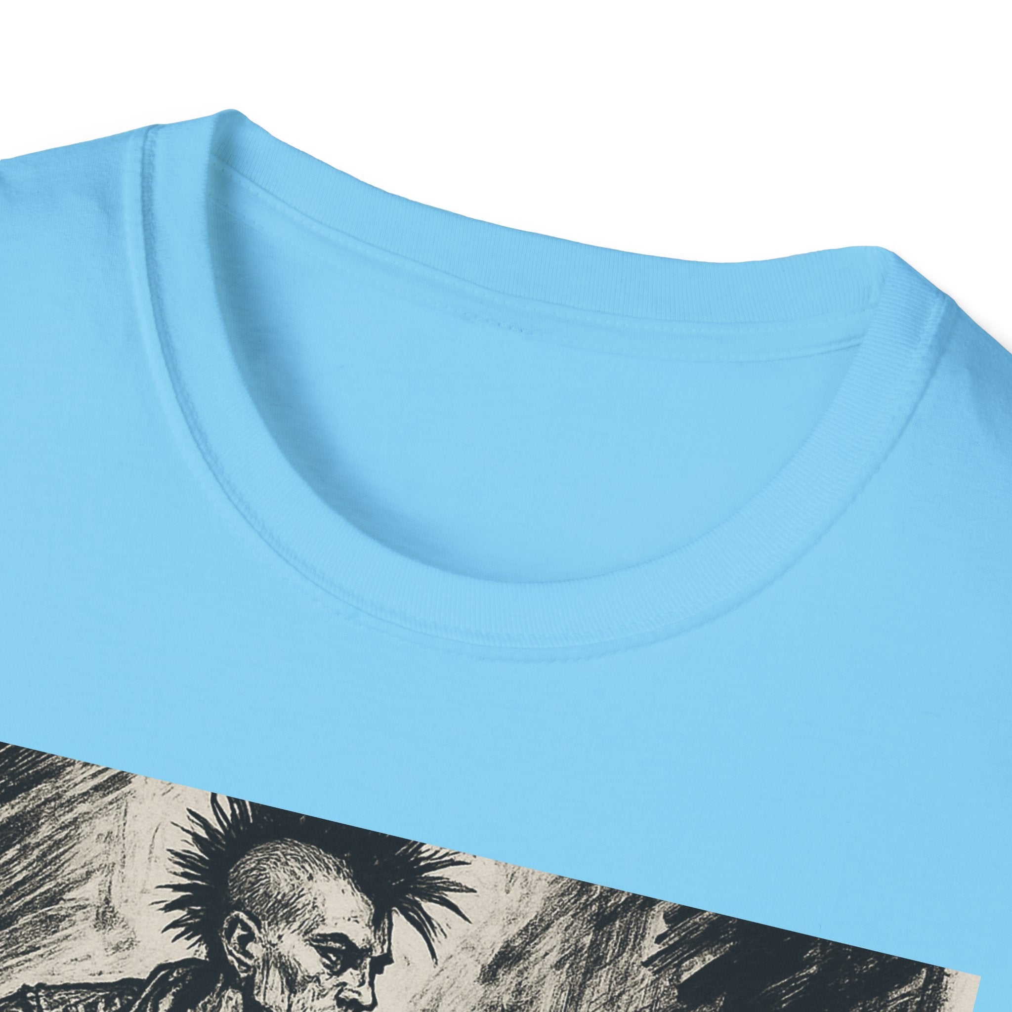 Punk Biker Illustration T-Shirt