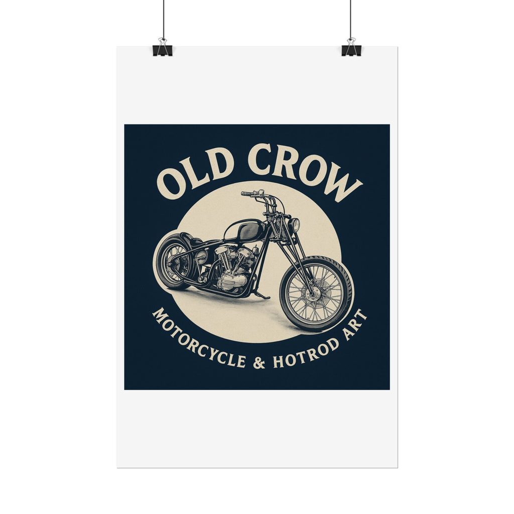 Old Crow Rolled Poster, Retro Wall Decor