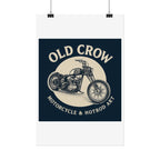 Old Crow Rolled Poster, Retro Wall Decor