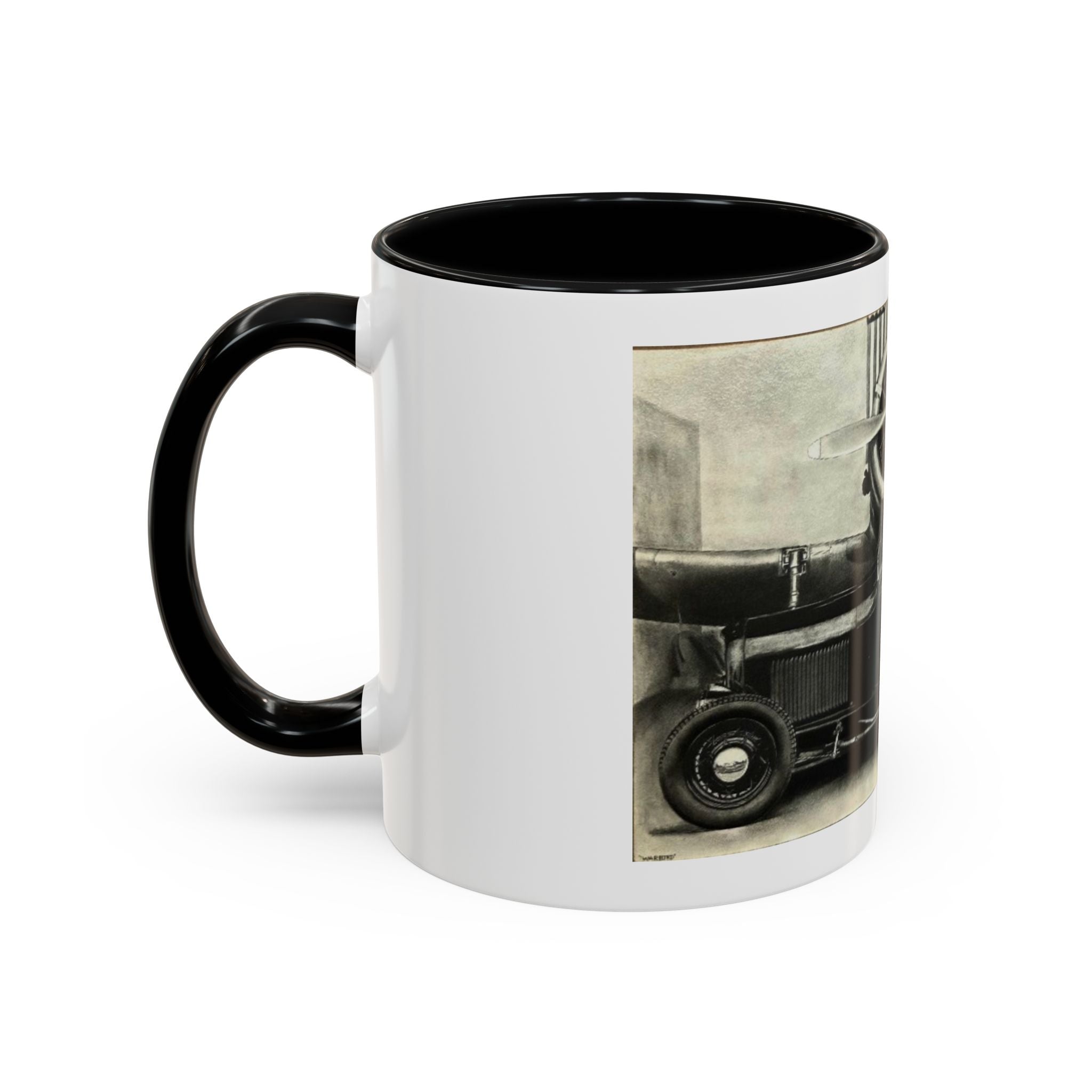 Vintage Airplane Accent Coffee Mug