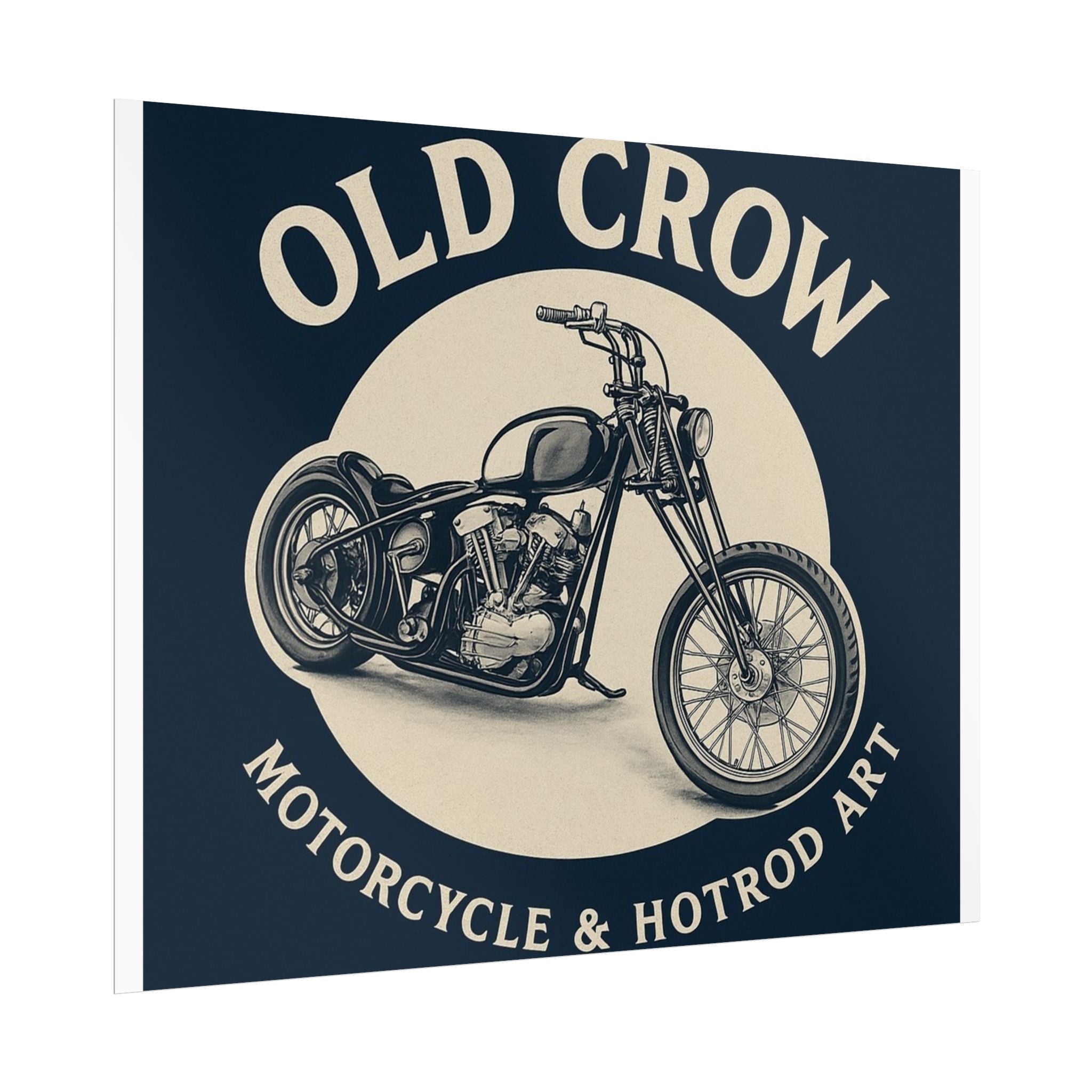 Old Crow Rolled Poster, Retro Wall Decor