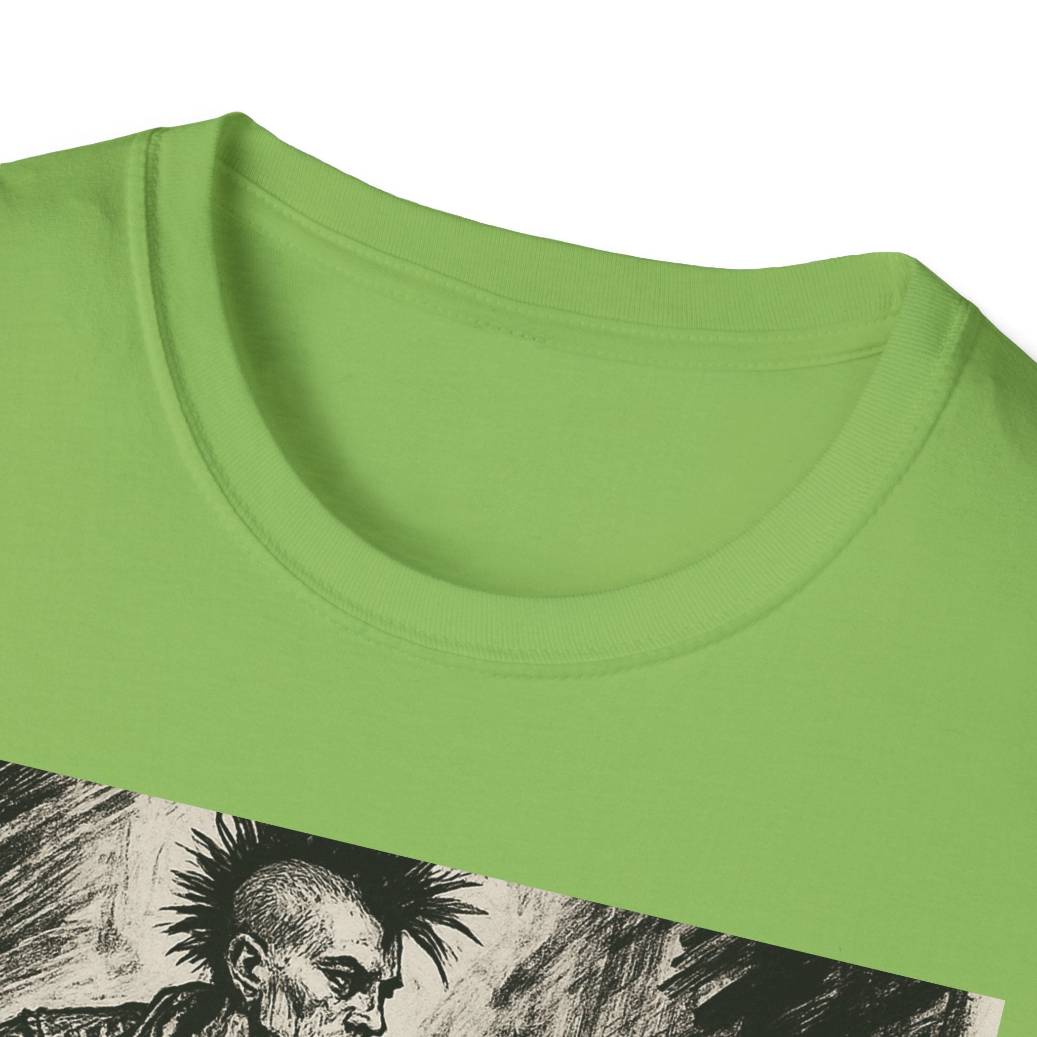 Punk Biker Illustration T-Shirt