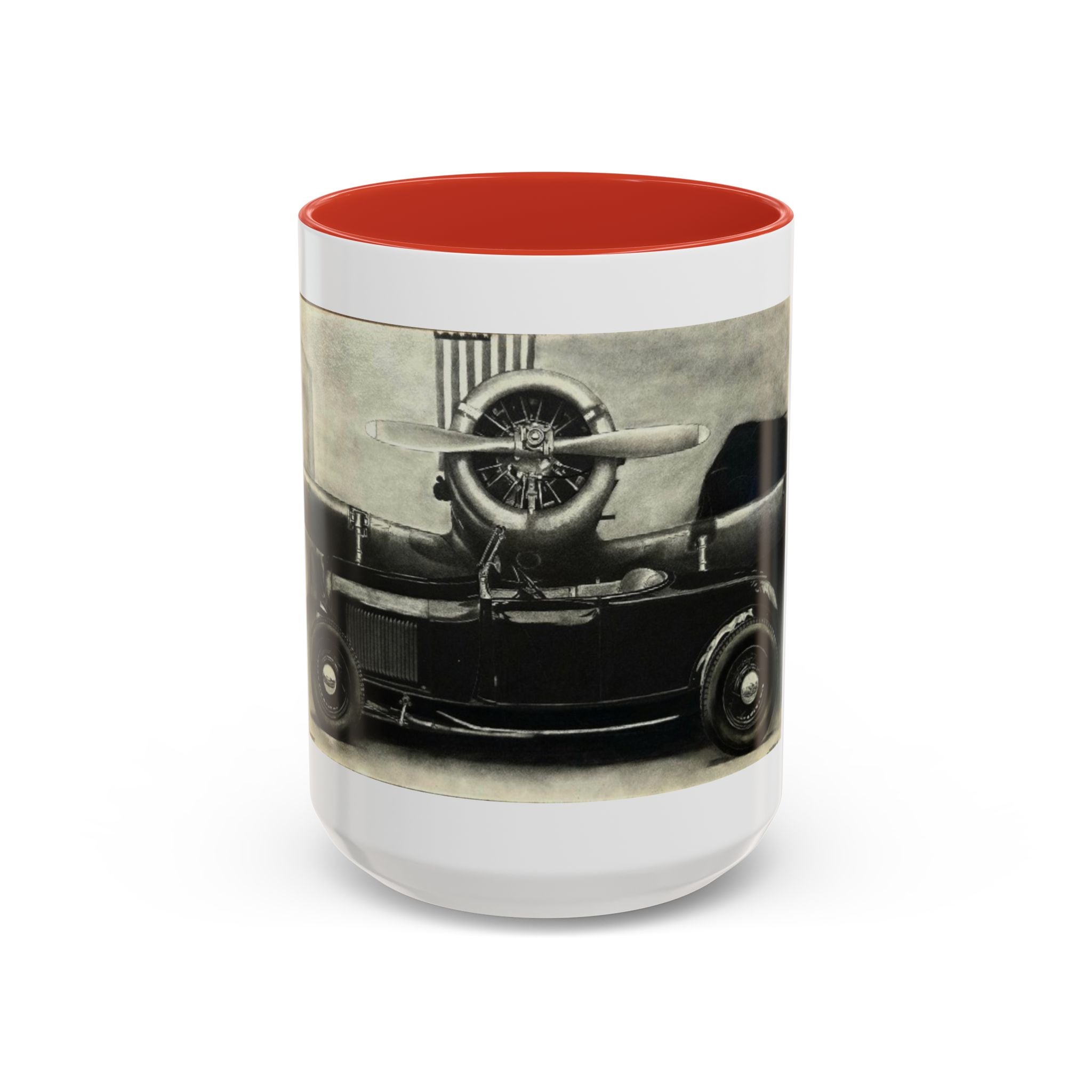 Vintage Airplane Accent Coffee Mug