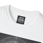Dark Magic Raven Illustration T-Shirt, Black & White