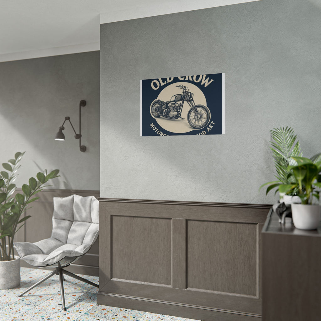 Old Crow Rolled Poster, Retro Wall Decor