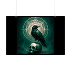 Mystical Raven Art Poster | Dark Aesthetic Wall Decor for Home