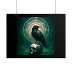 Mystical Raven Art Poster | Dark Aesthetic Wall Decor for Home