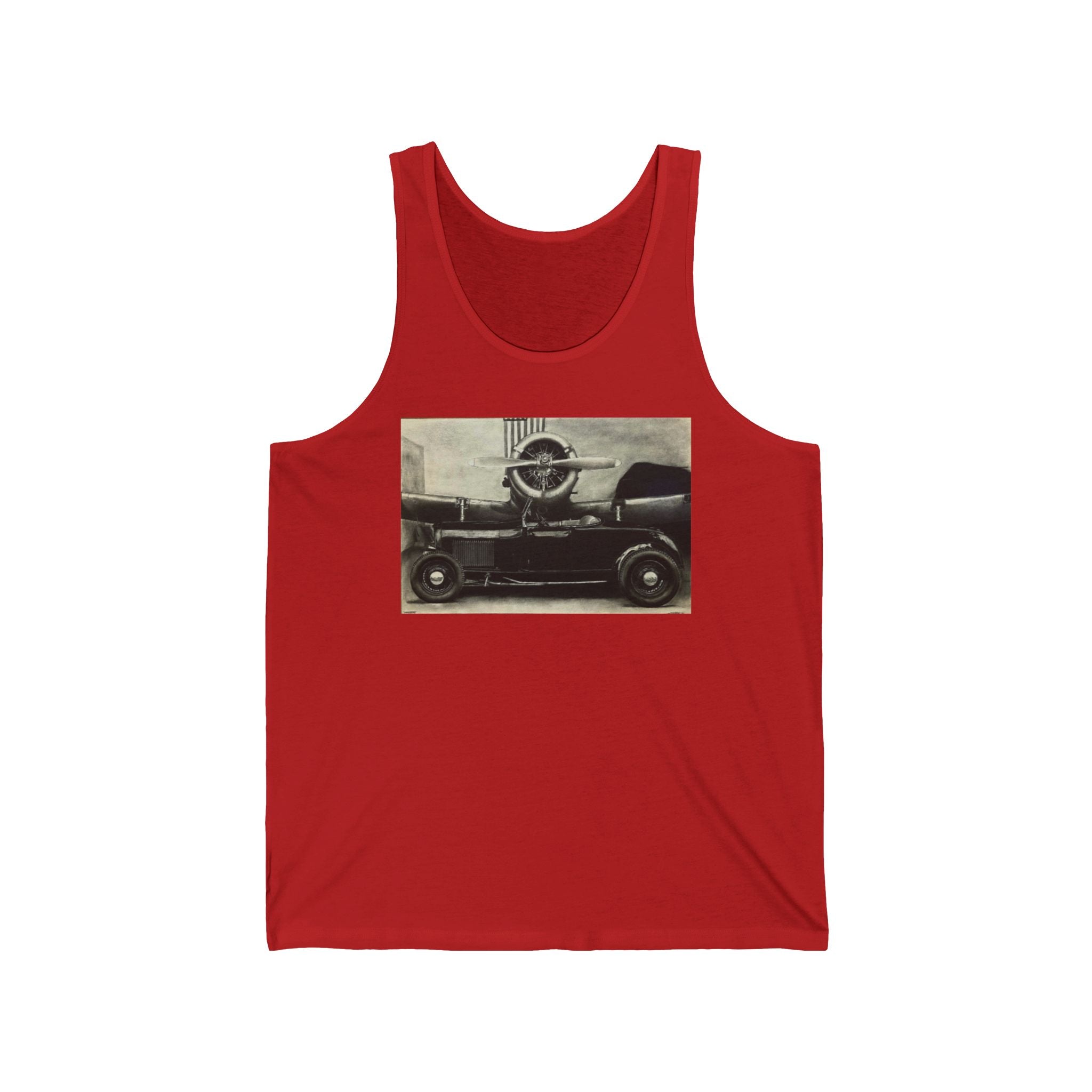 Vintage Speed Meets Sky Power Tank